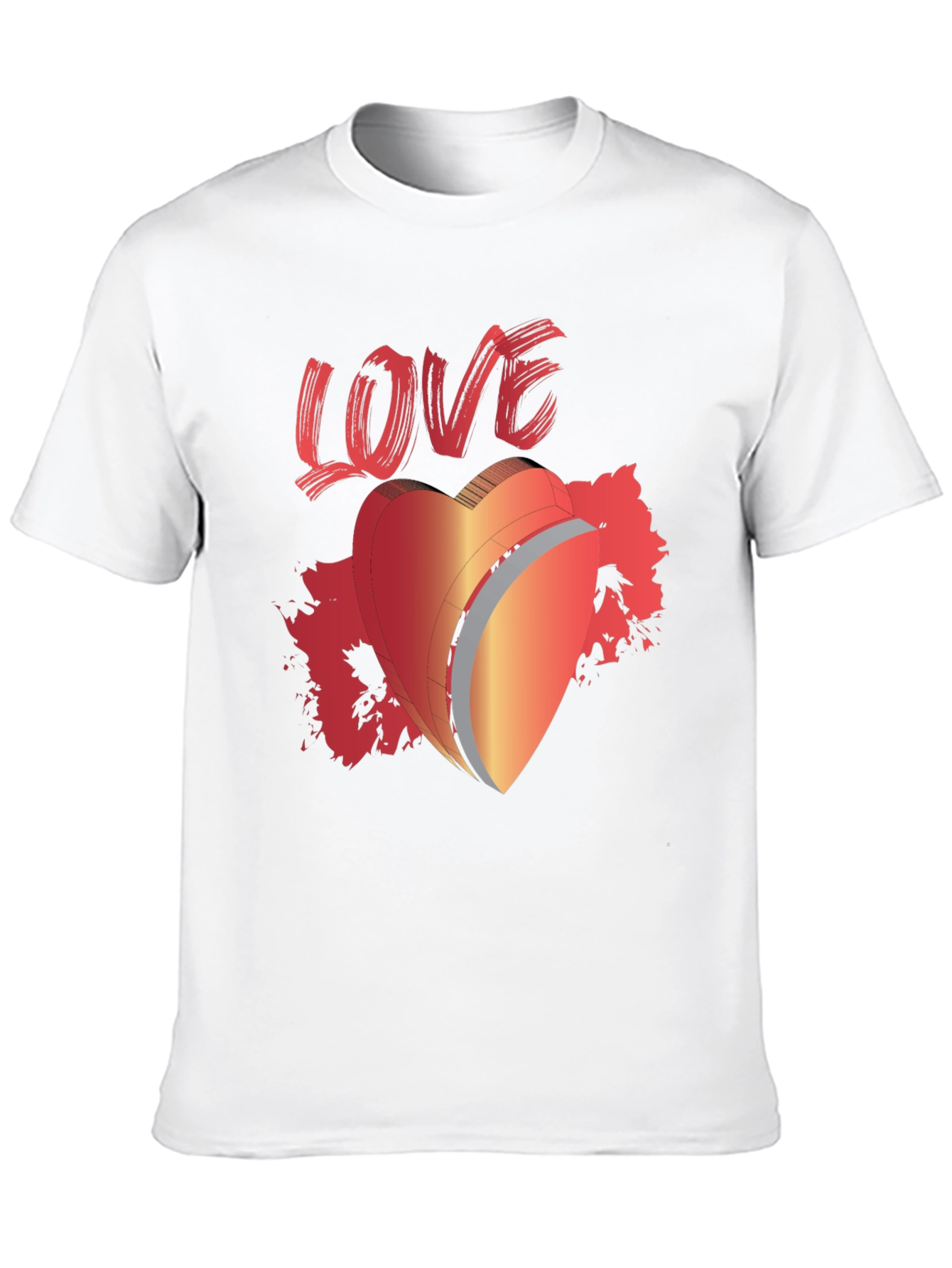 LOVE Graphic T-Shirt Heart Valentines Day Tee
