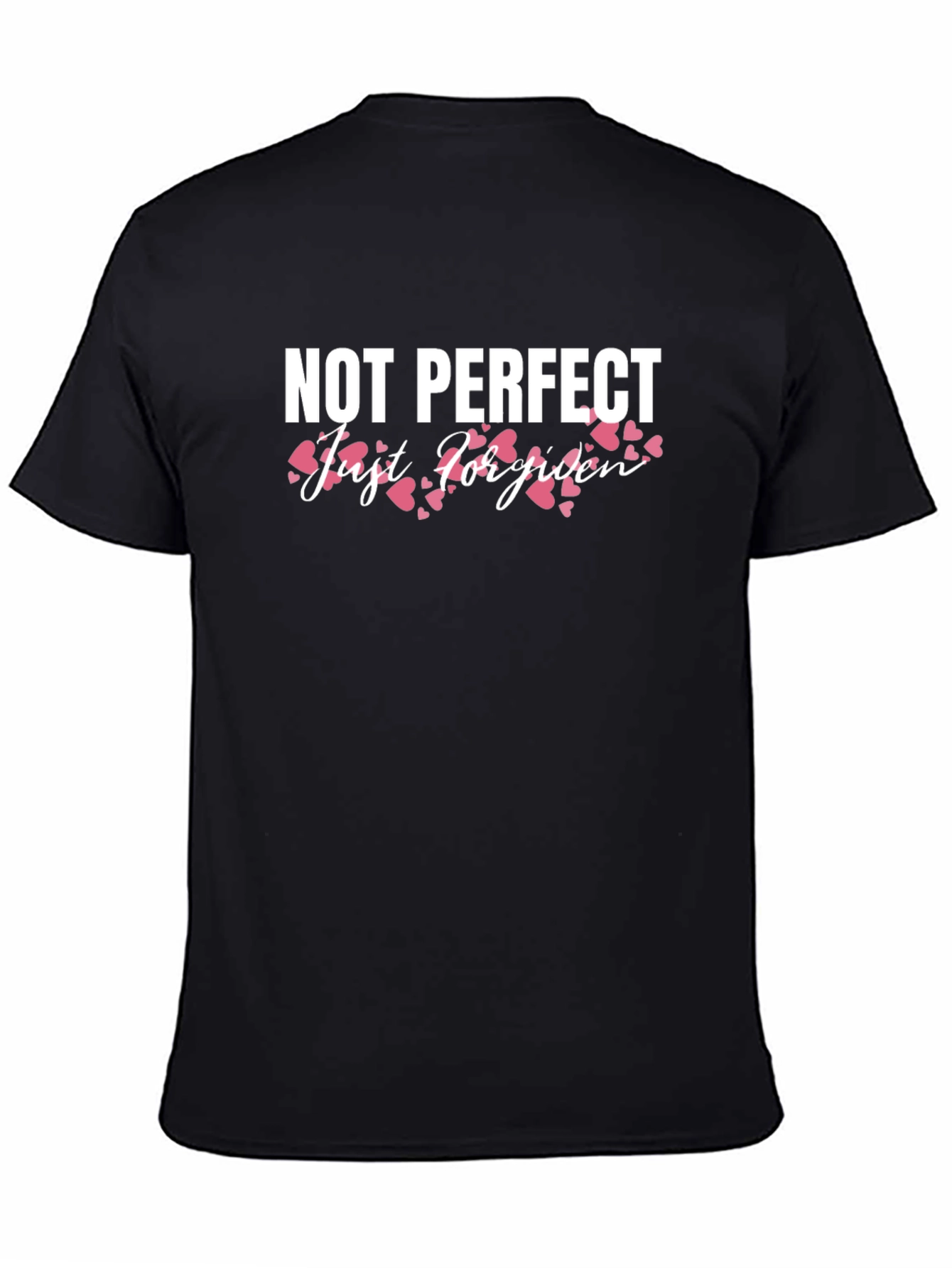 Not Perfect Just Forgiven Black T-Shirt