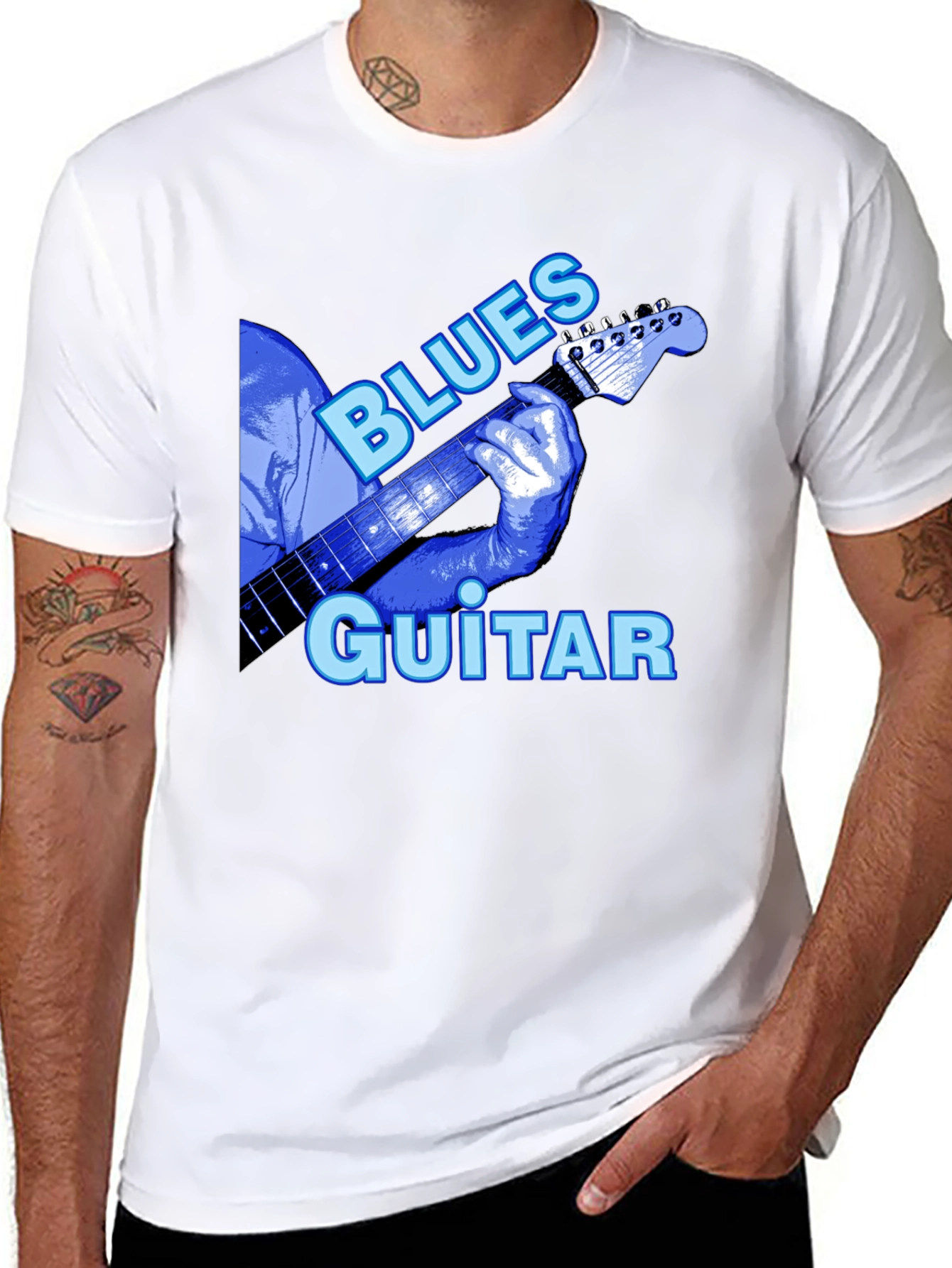 Blues Guitar T-Shirt - Black