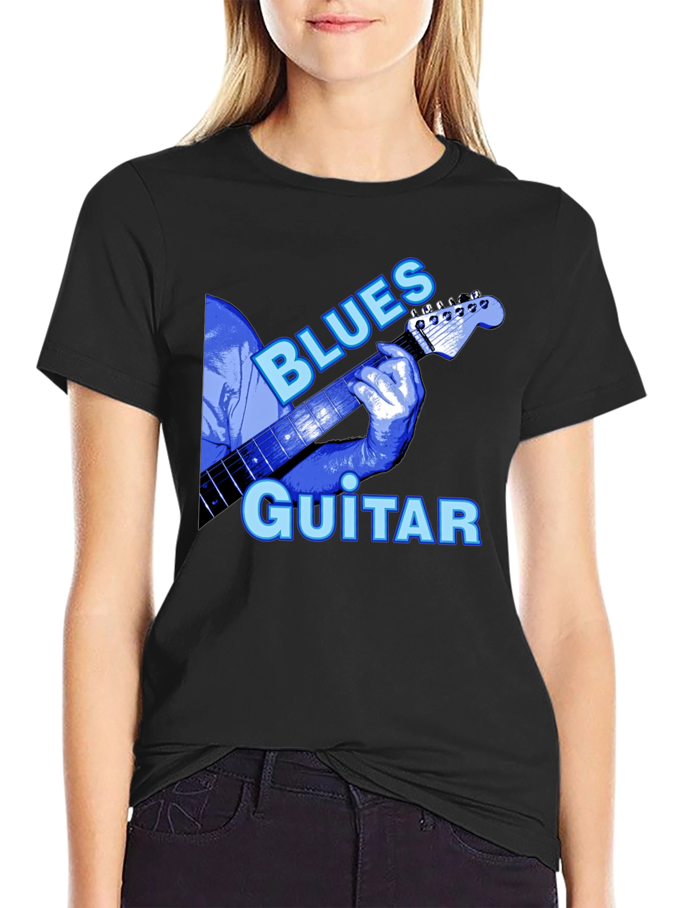 Blues Guitar T-Shirt - Black