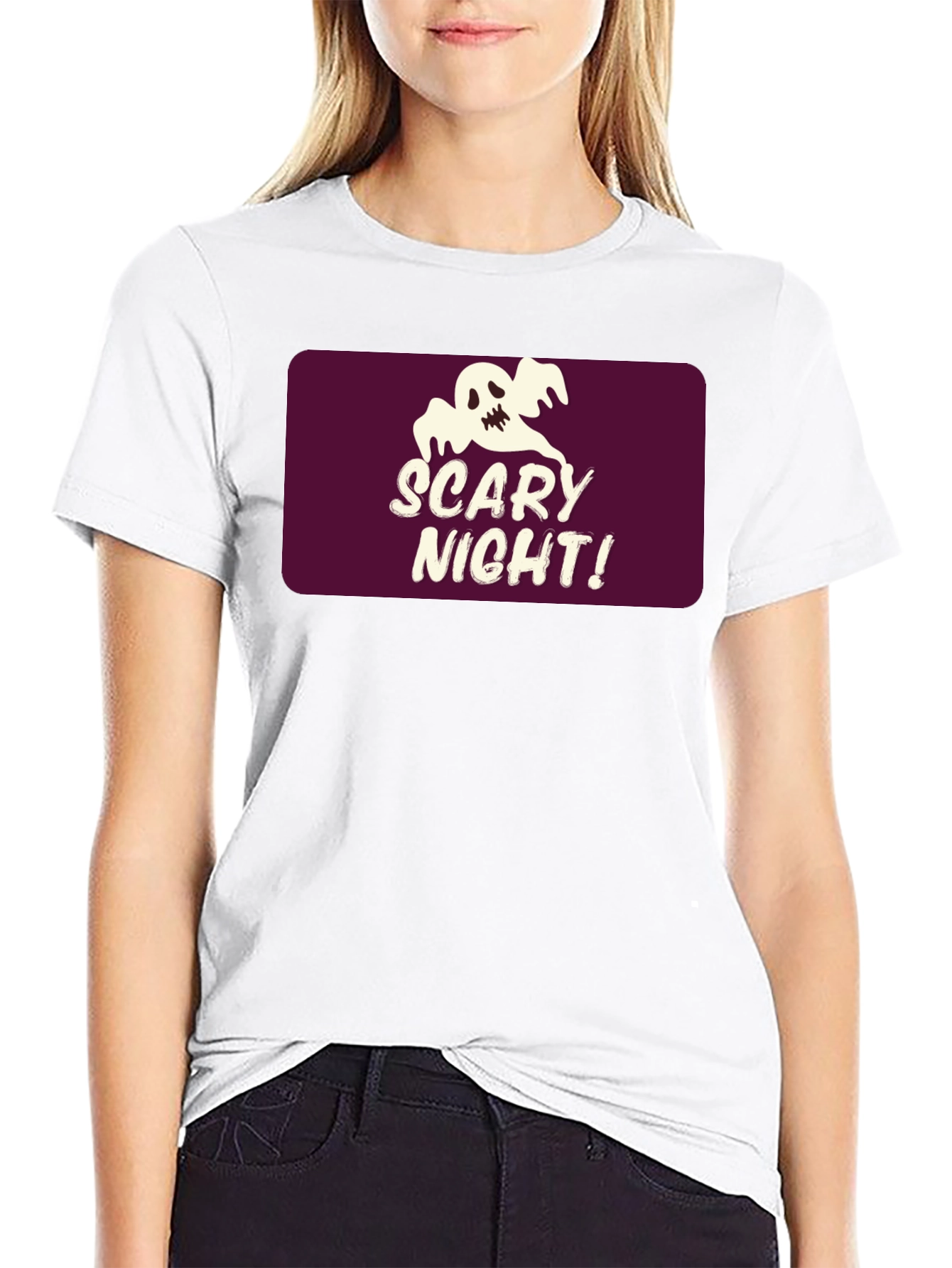 Scary Night Halloween T-Shirt - Ghost Graphic Tee