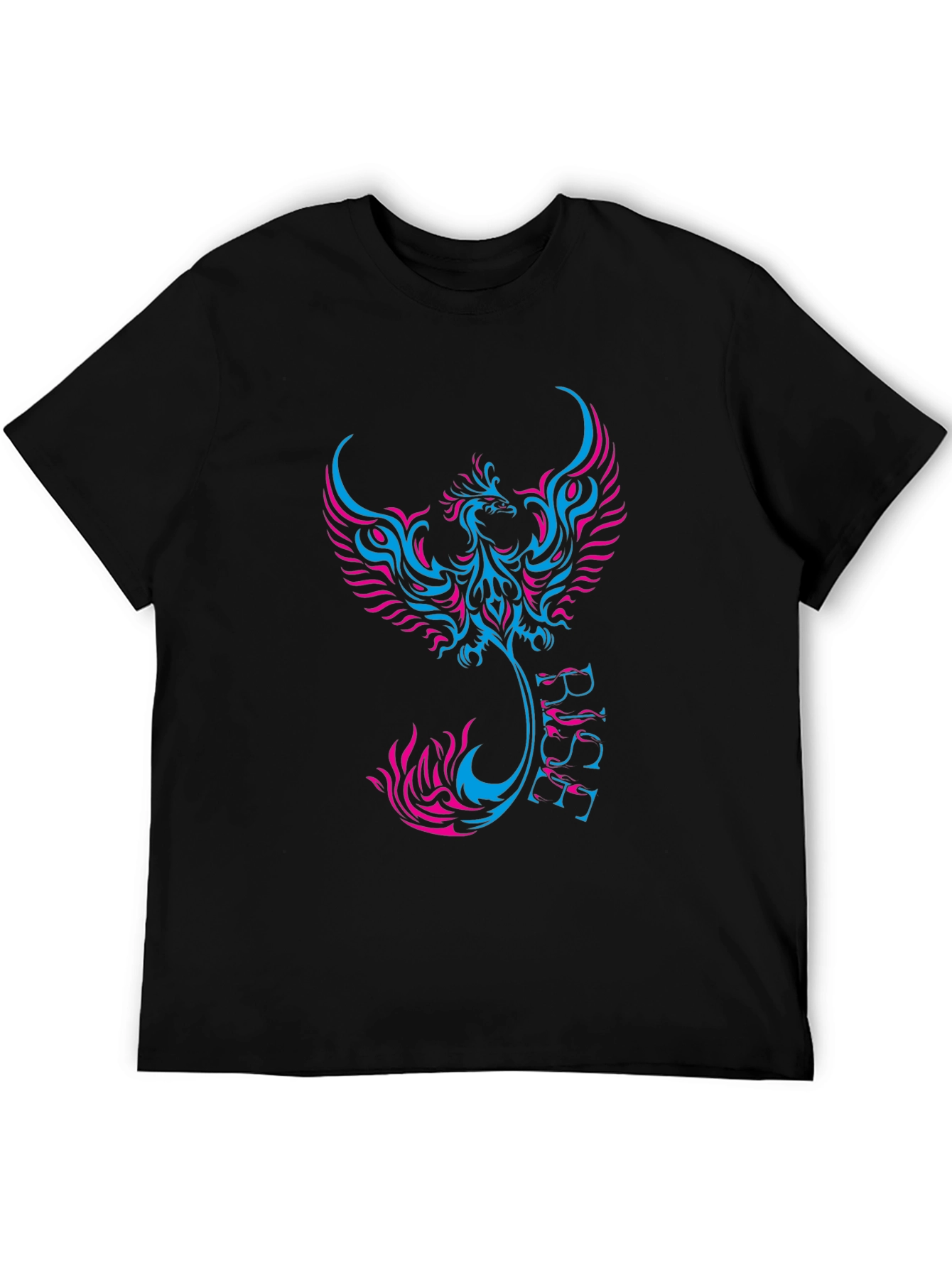 Phoenix Rise Graphic Black Tee