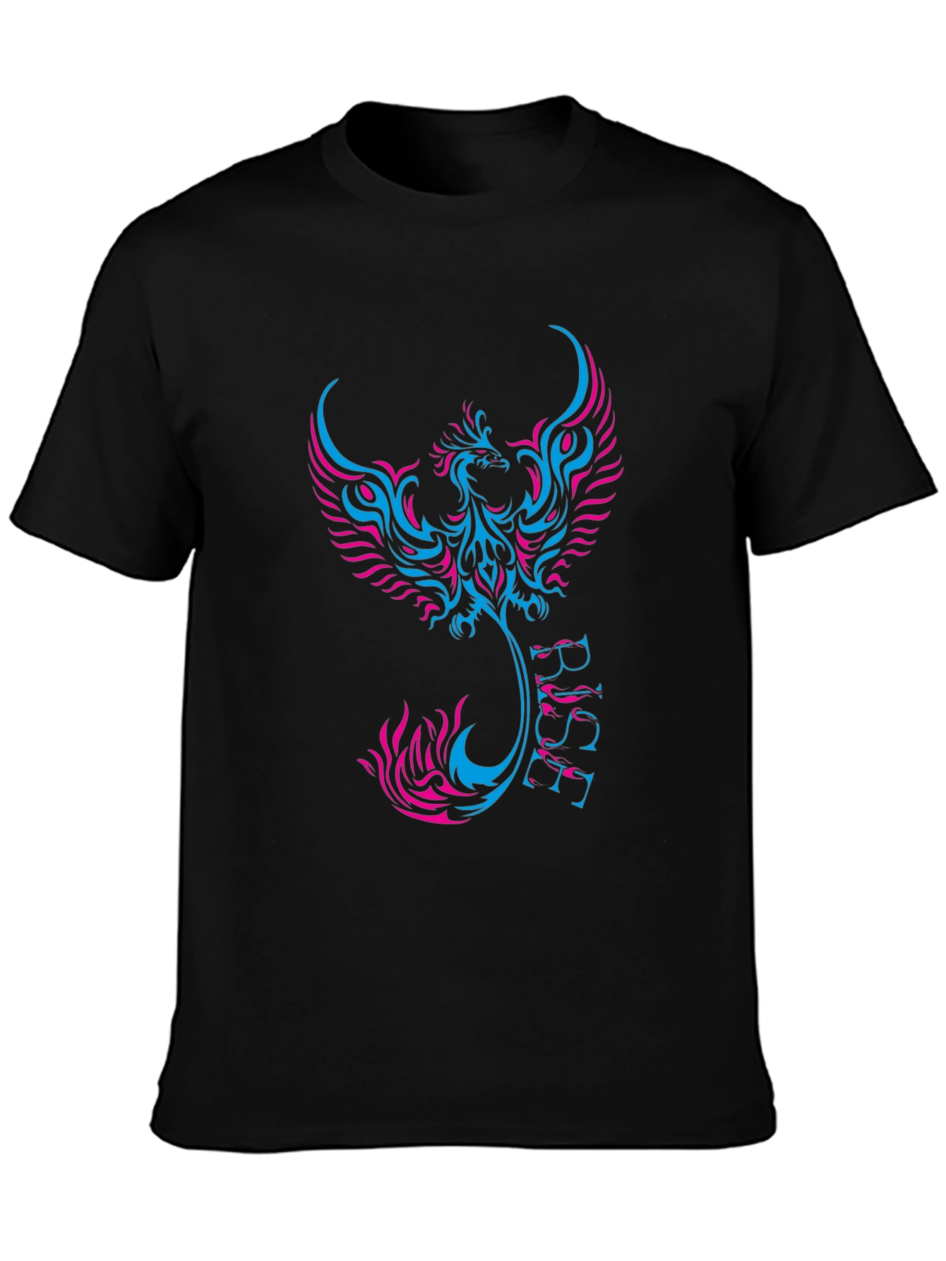 Phoenix Rise Graphic Black Tee