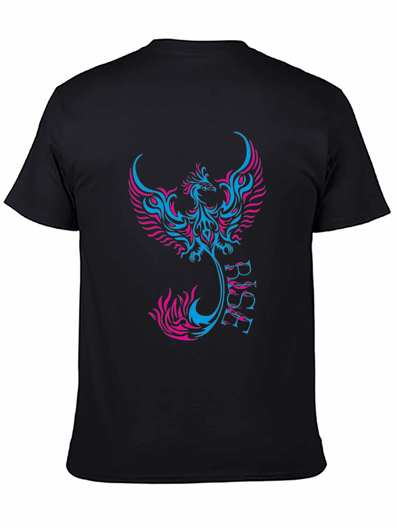 Phoenix Rise Graphic Black Tee