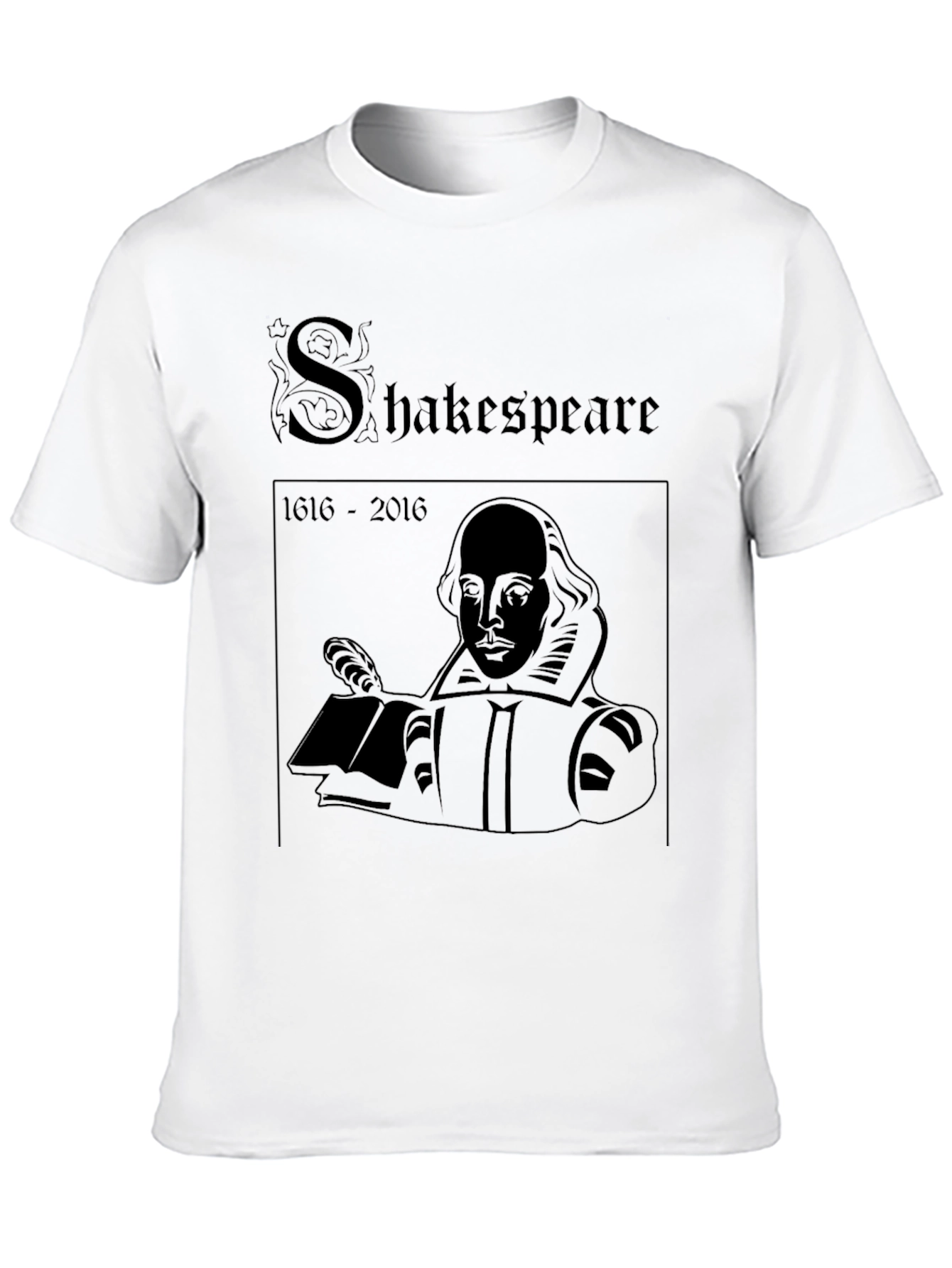 Shakespeare Graphic Print Black T-Shirt