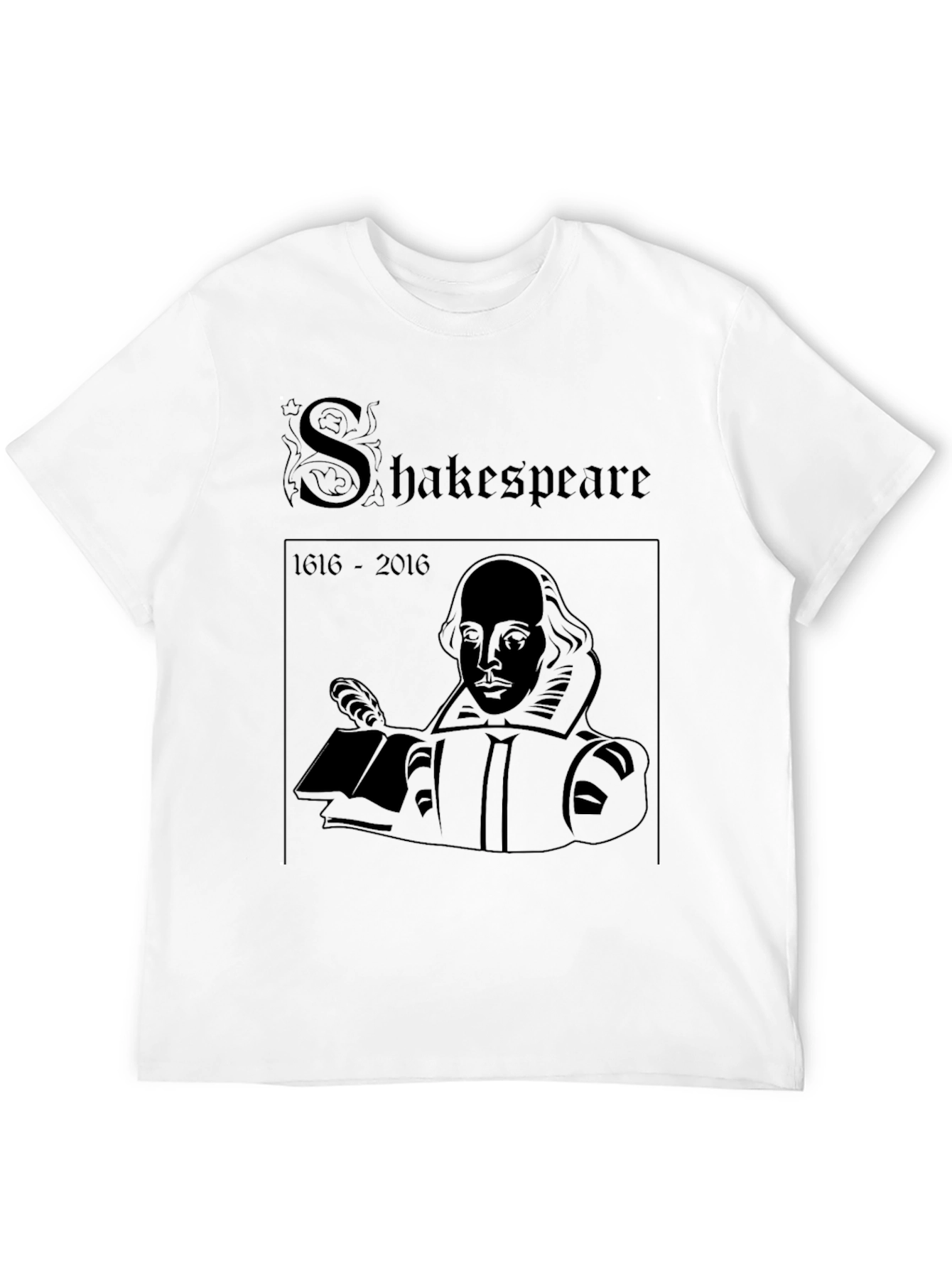 Shakespeare Graphic Print Black T-Shirt
