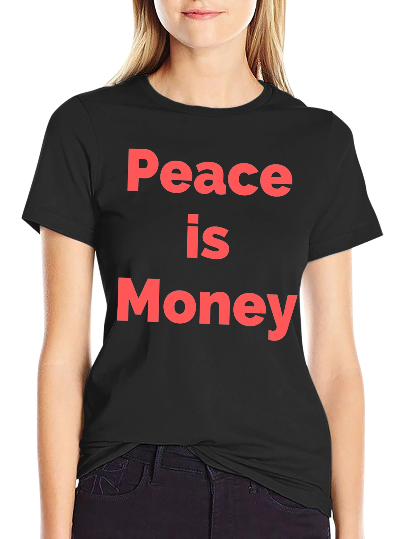 Peace is Money Graphic T-Shirt