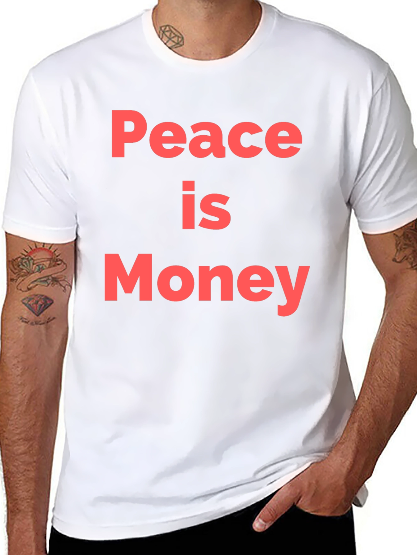 Peace is Money Graphic T-Shirt