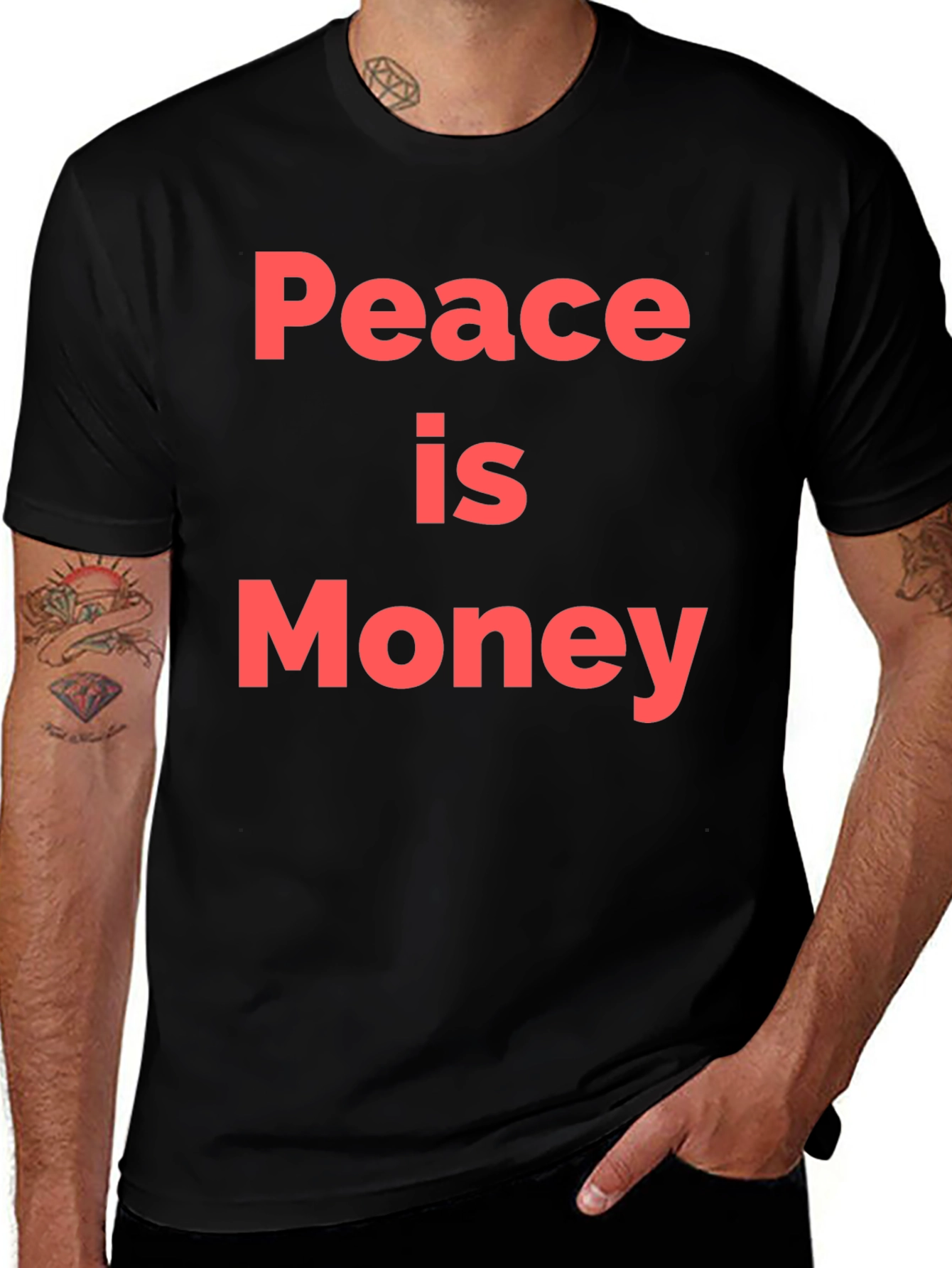Peace is Money Graphic T-Shirt