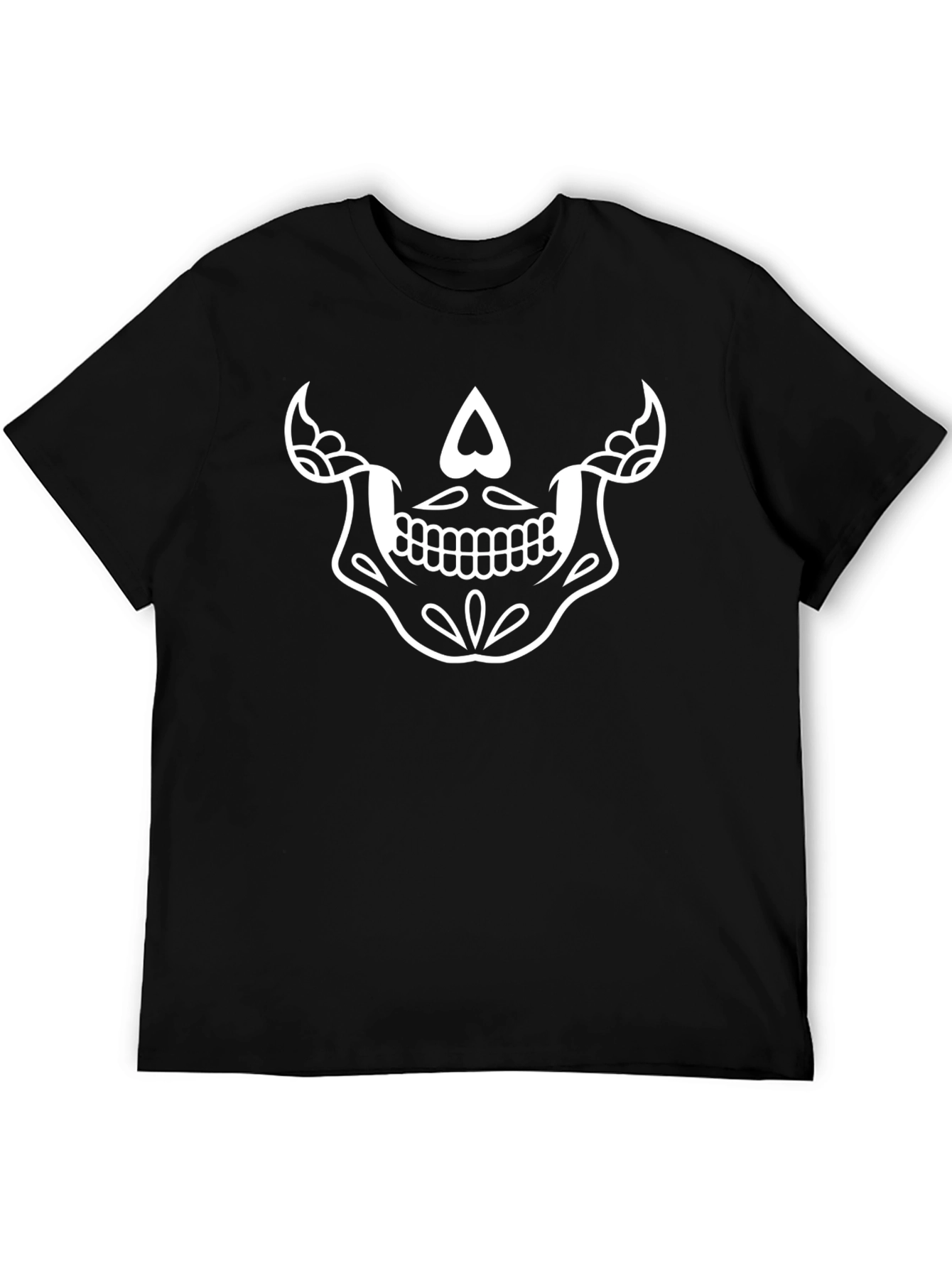 Skull Sugar Skull Black T-Shirt