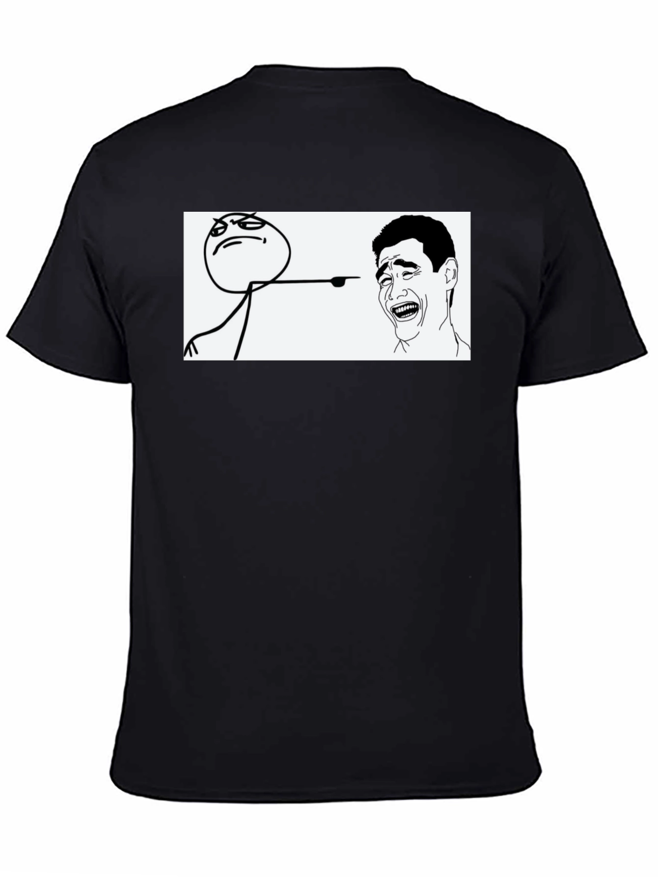 Meme Graphic T-Shirt - Black Casual Tee