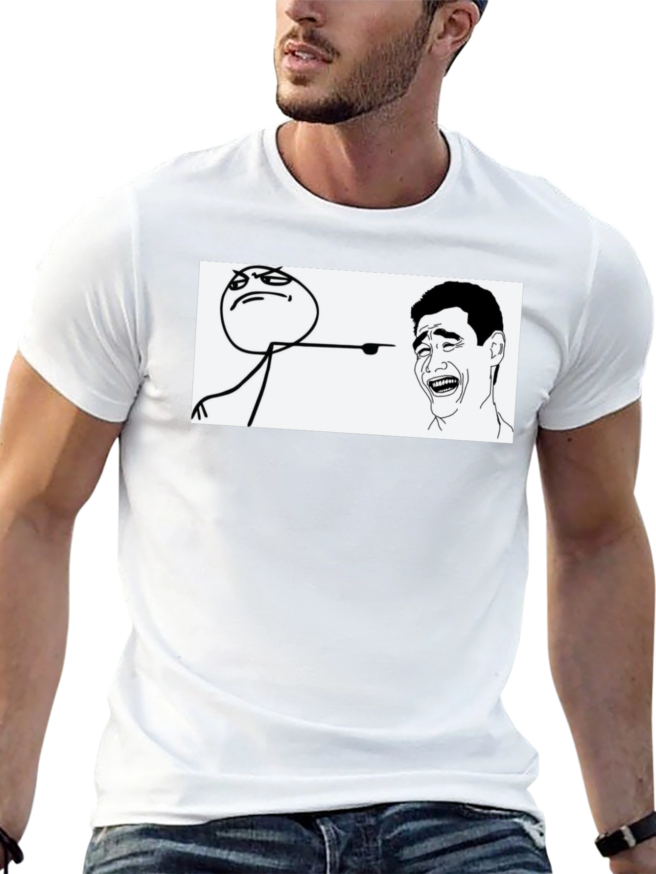 Meme Graphic T-Shirt - Black Casual Tee