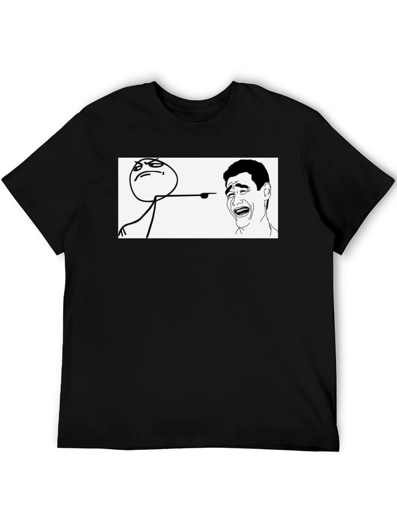 Meme Graphic T-Shirt - Black Casual Tee