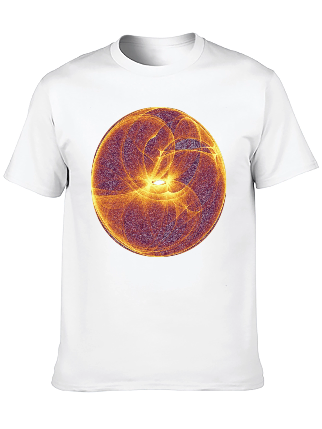 Abstract Orb Graphic Black T-Shirt