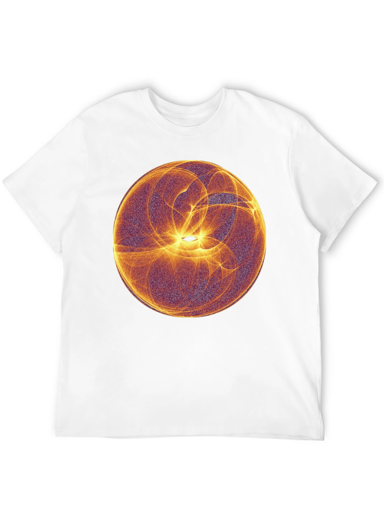 Abstract Orb Graphic Black T-Shirt