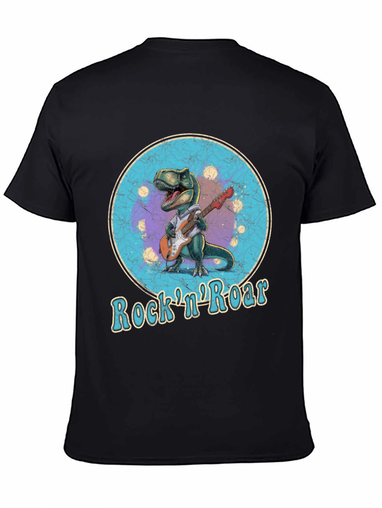 Rock n Roar Dinosaur Graphic T-Shirt