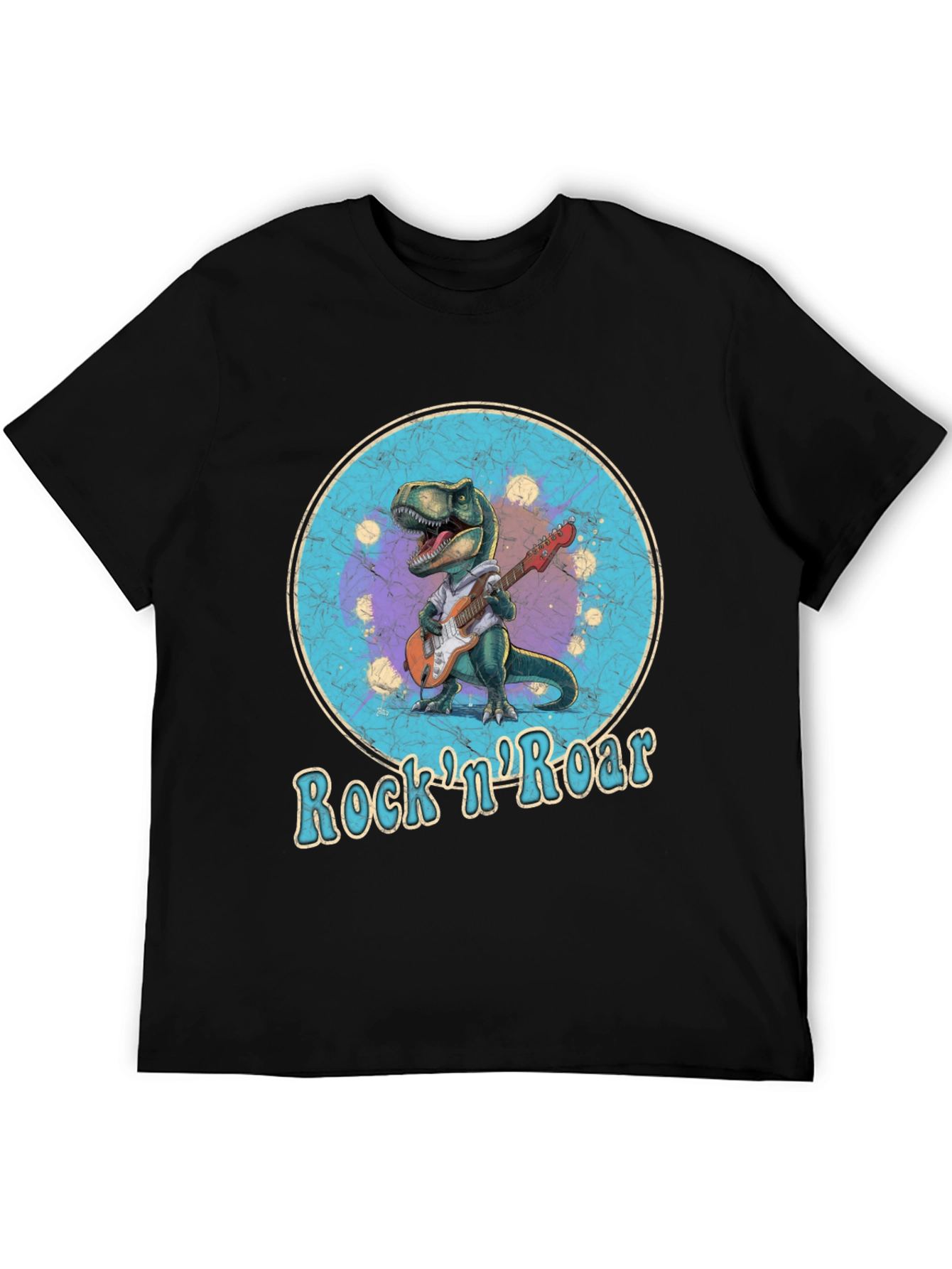 Rock n Roar Dinosaur Graphic T-Shirt