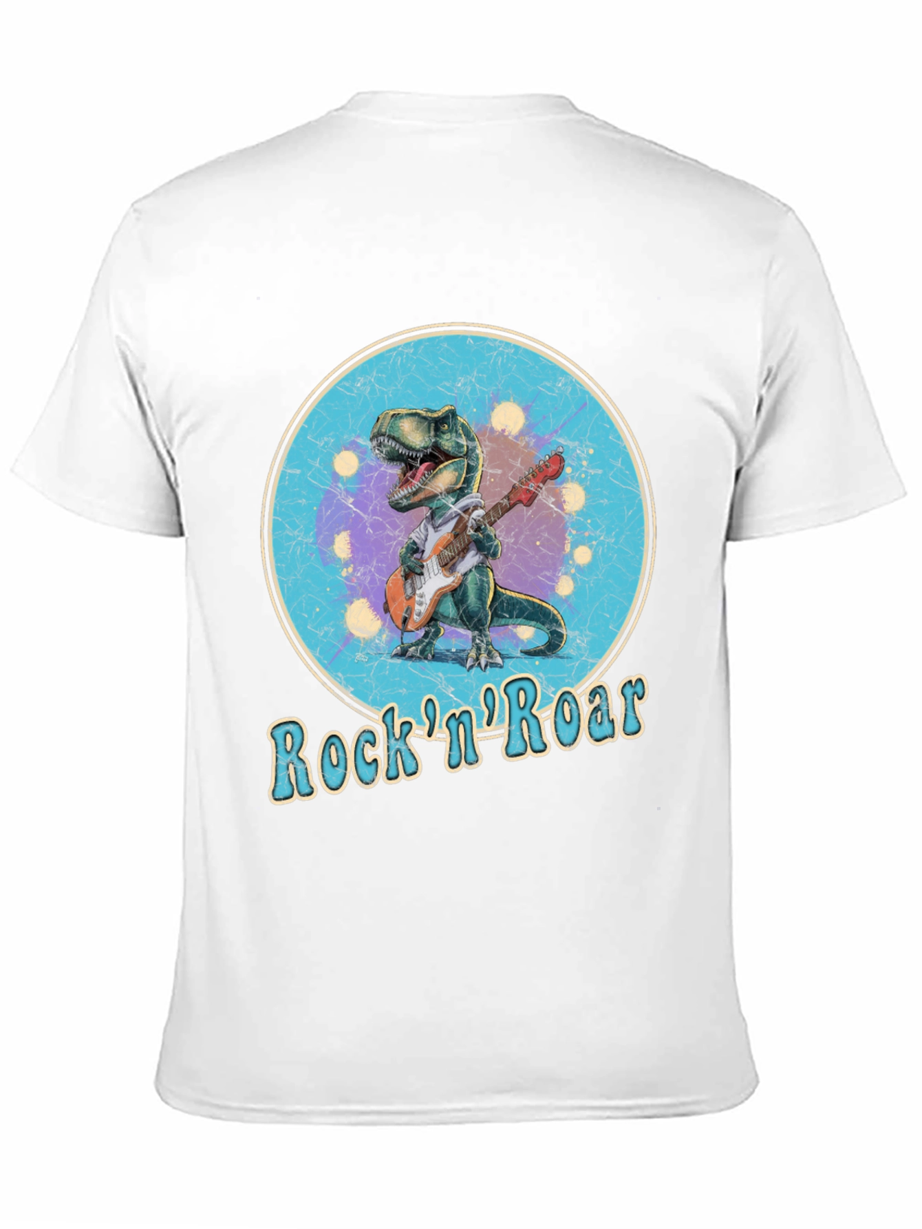 Rock n Roar Dinosaur Graphic T-Shirt
