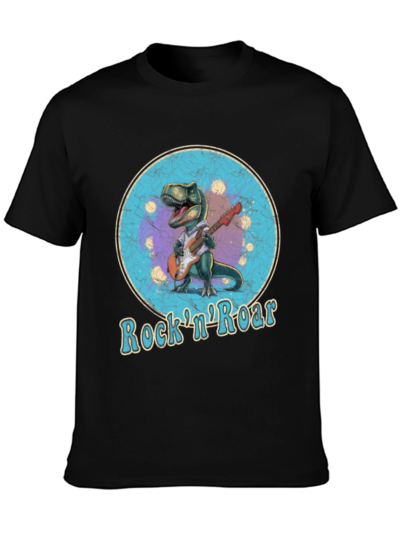 Rock n Roar Dinosaur Graphic T-Shirt