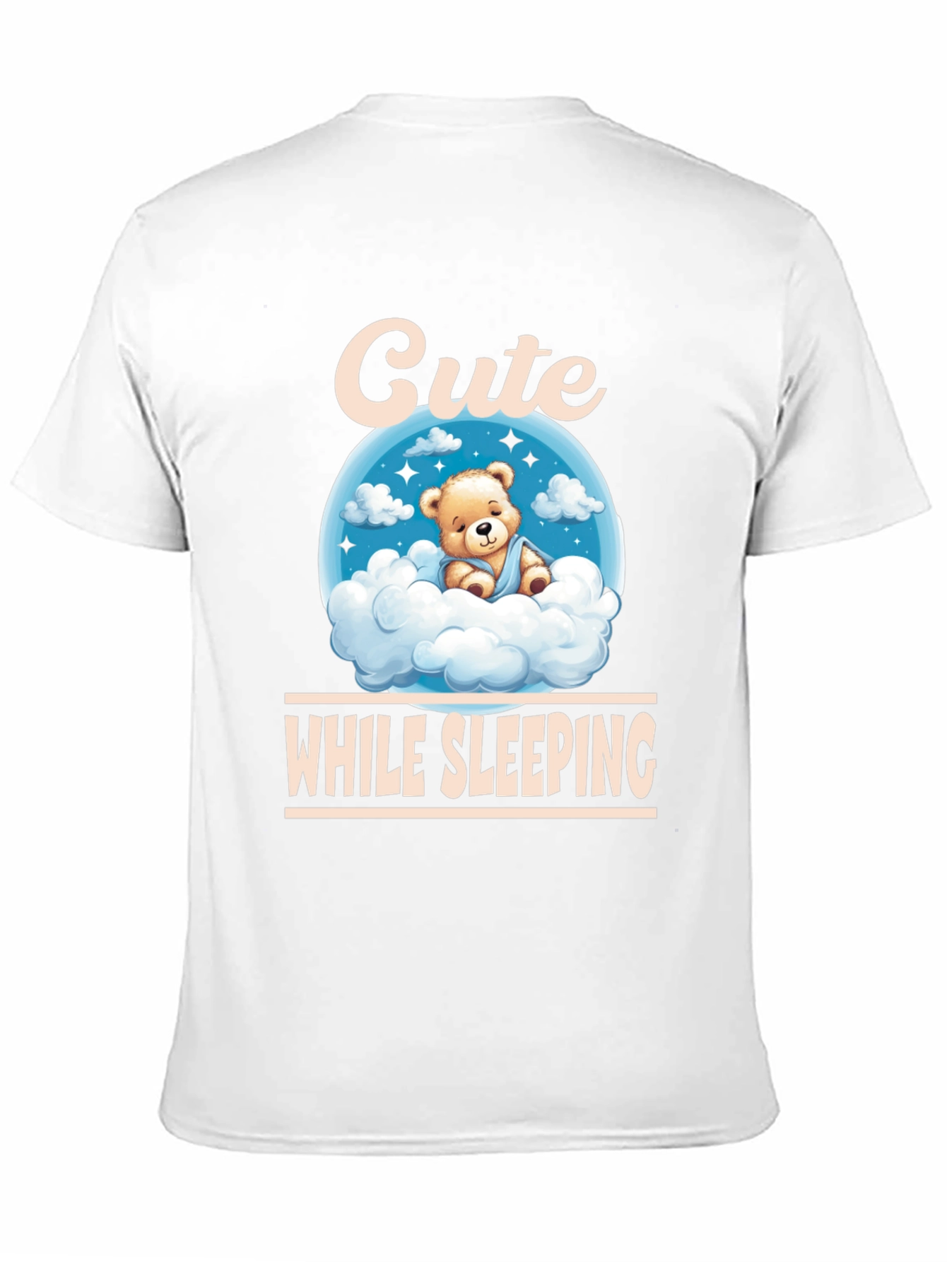 Cute While Sleeping Black T-Shirt