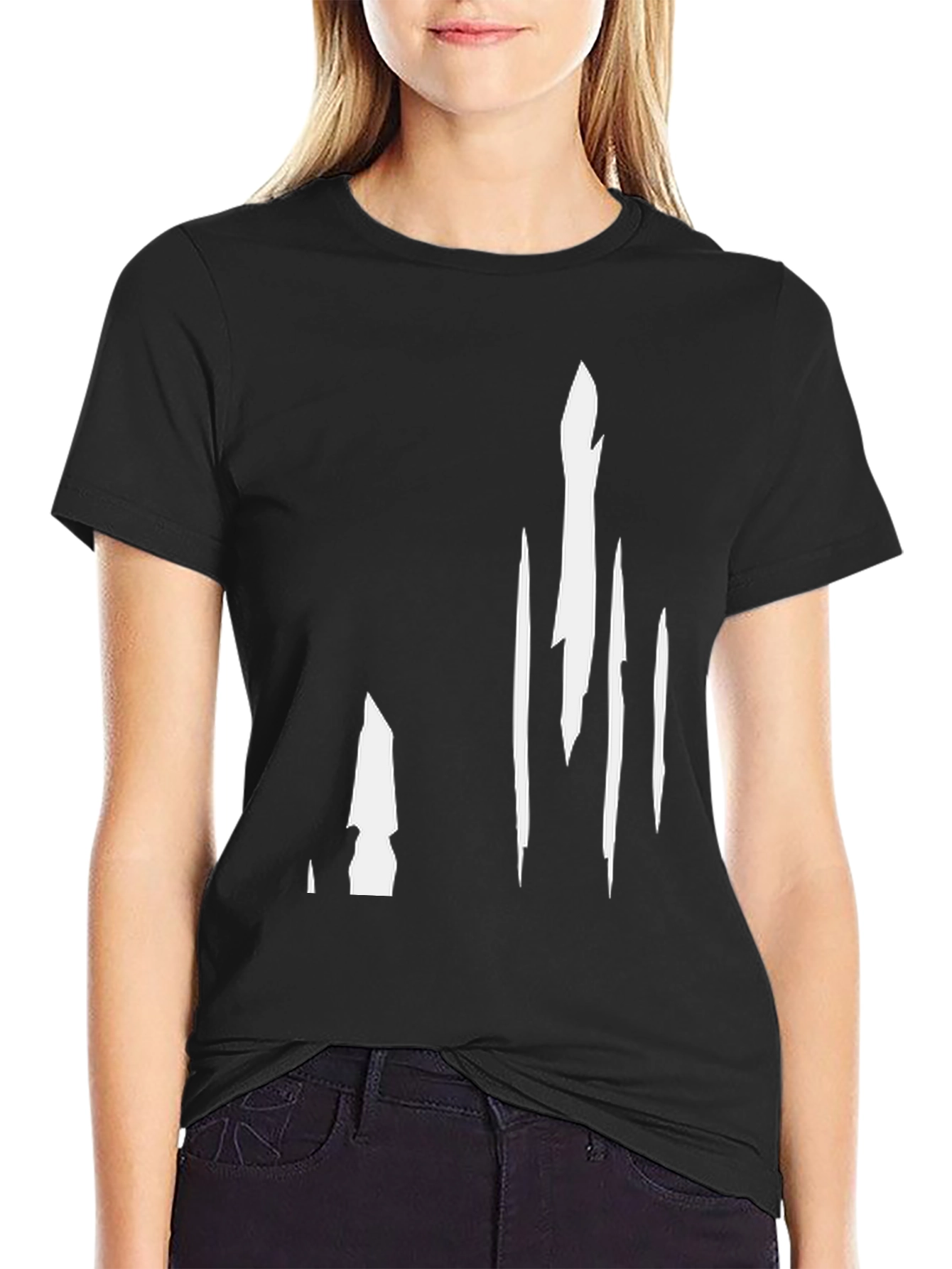 Modern Abstract Black Graphic Tee