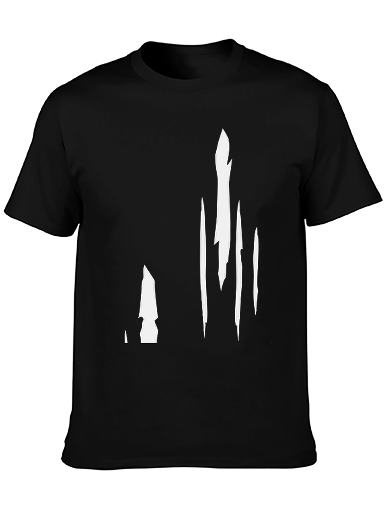 Modern Abstract Black Graphic Tee