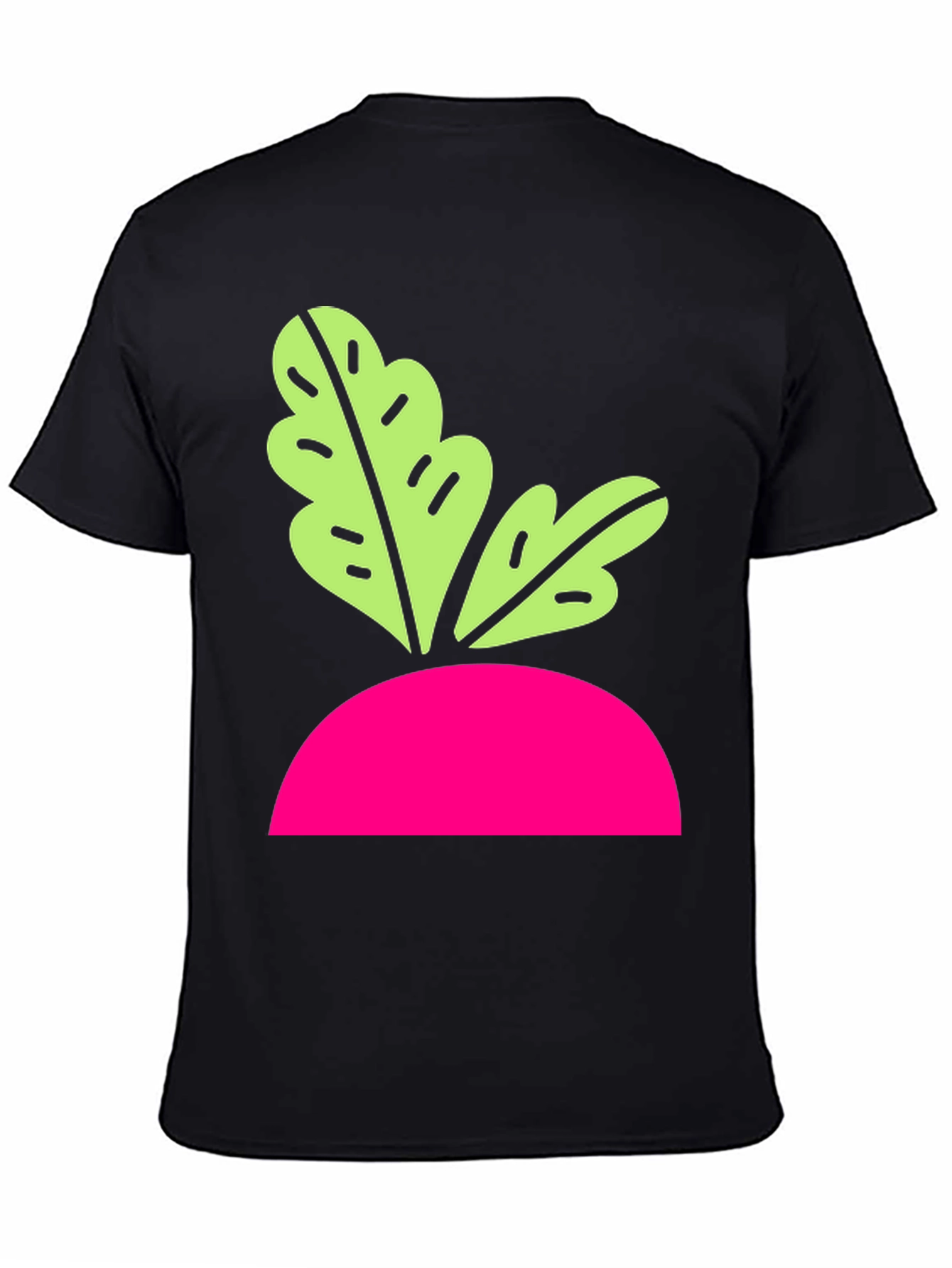 Radish Graphic T-Shirt - Modern Black Tee