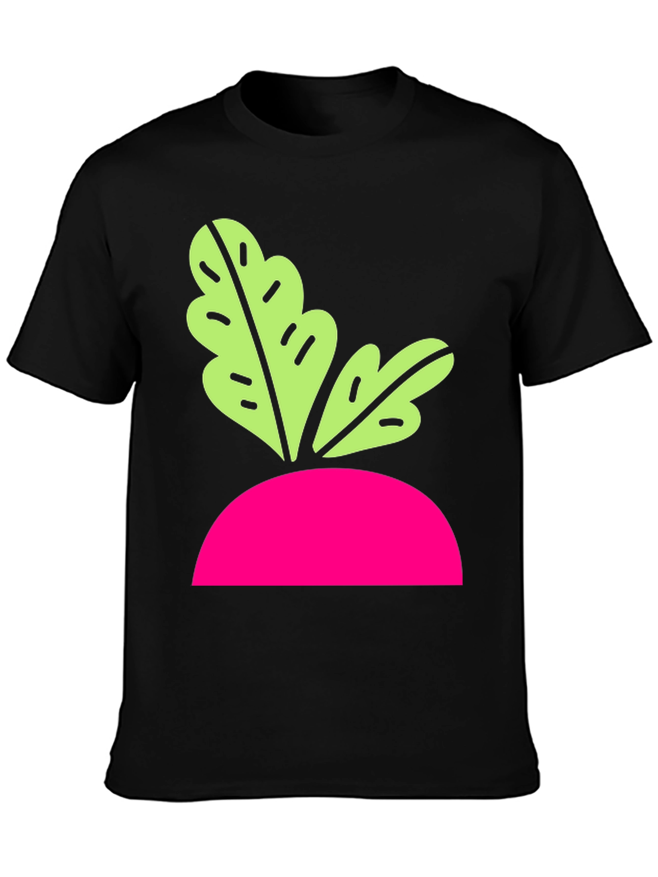 Radish Graphic T-Shirt - Modern Black Tee