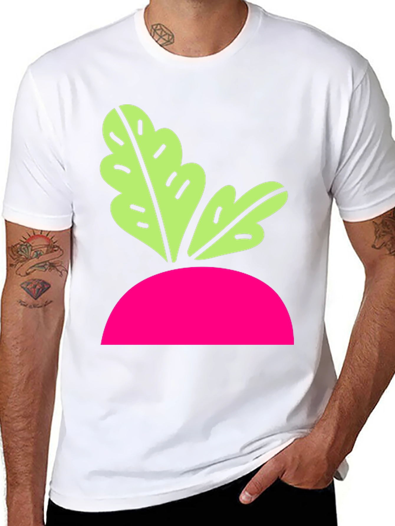 Radish Graphic T-Shirt - Modern Black Tee