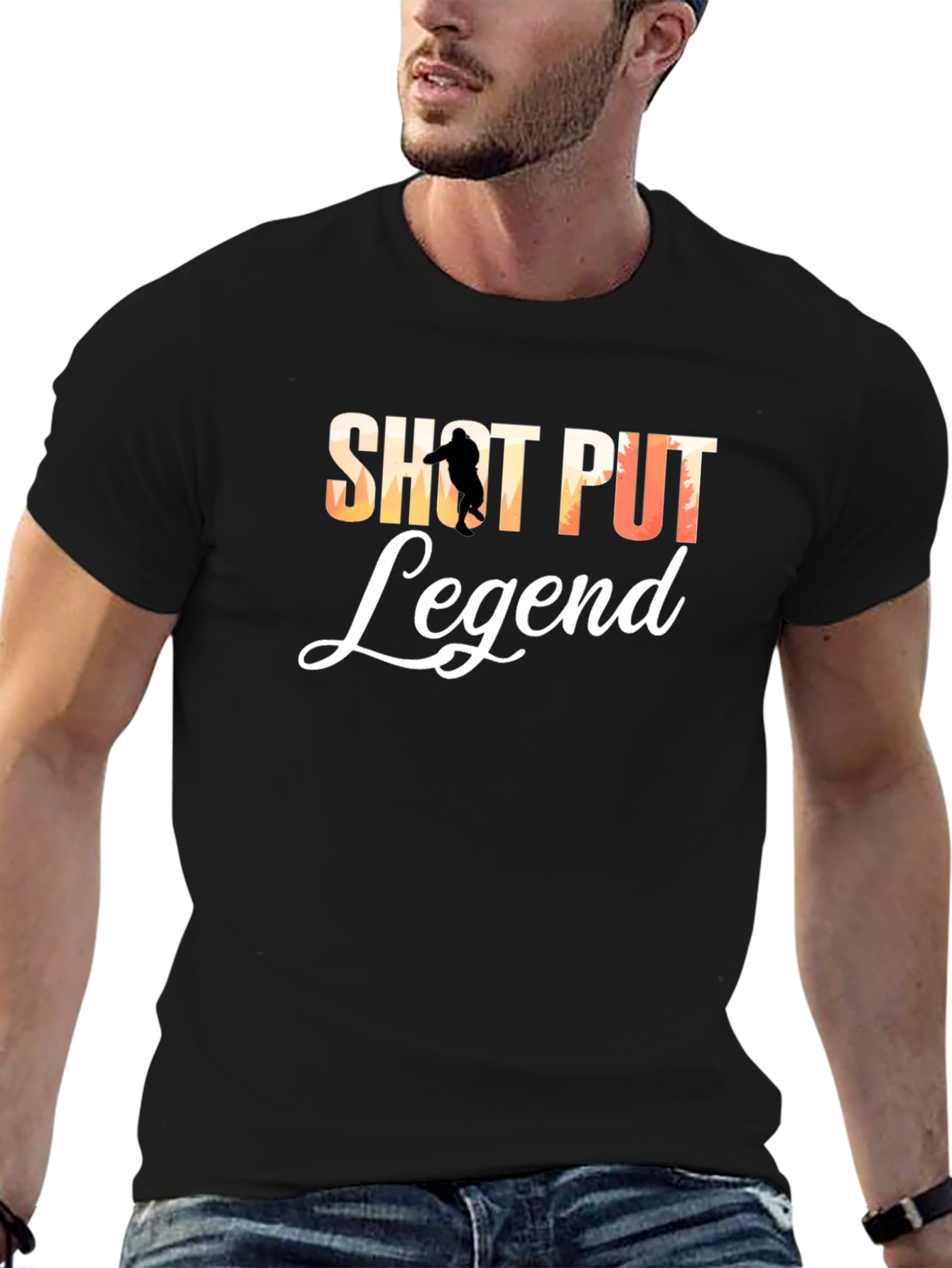 Shot Put Legend T-Shirt - Athlete Throwing Design