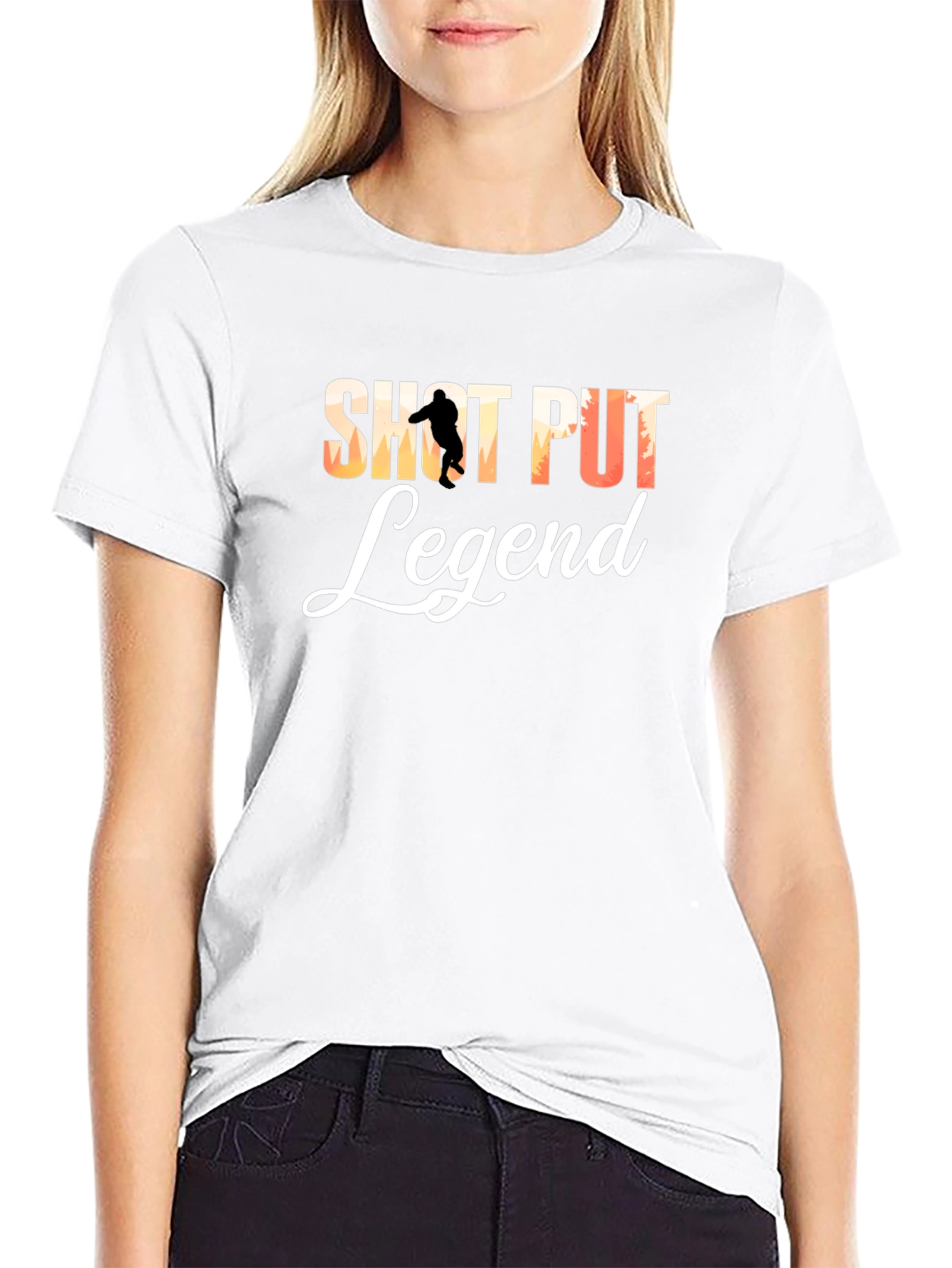 Shot Put Legend T-Shirt - Athlete Throwing Design