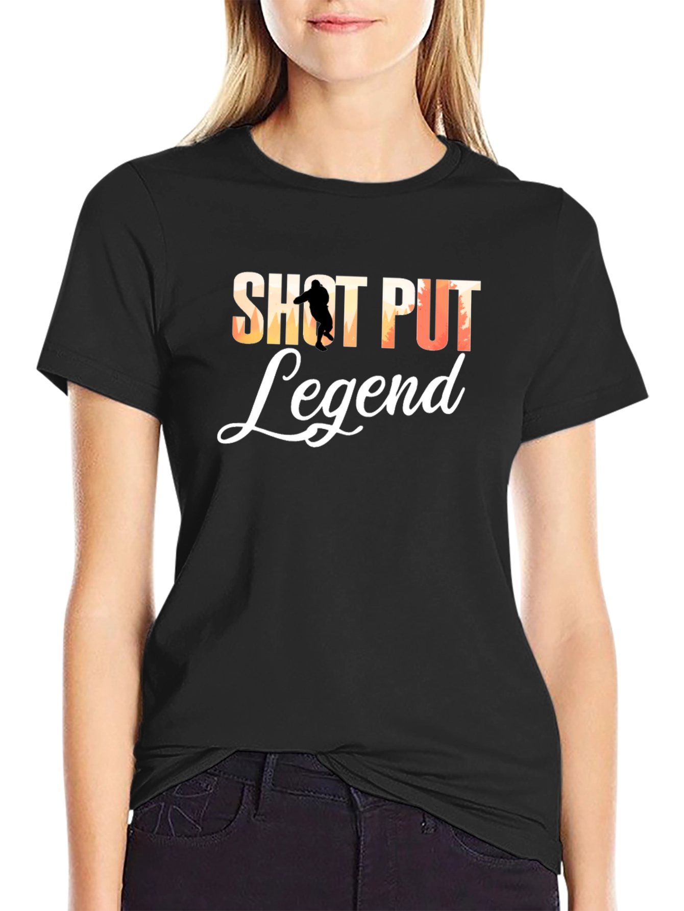 Shot Put Legend T-Shirt - Athlete Throwing Design