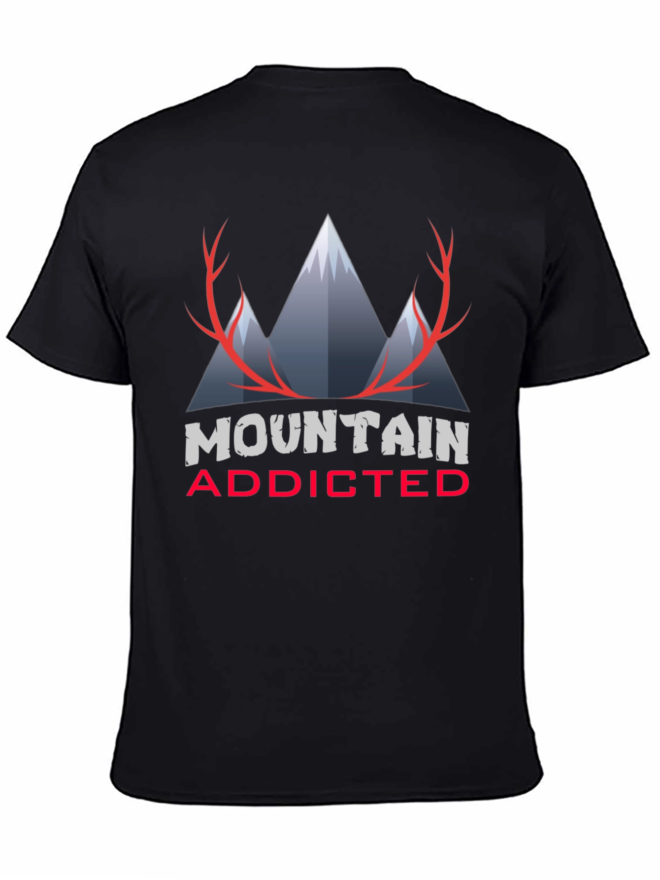 Mountain Addicted Graphic Tee - Black