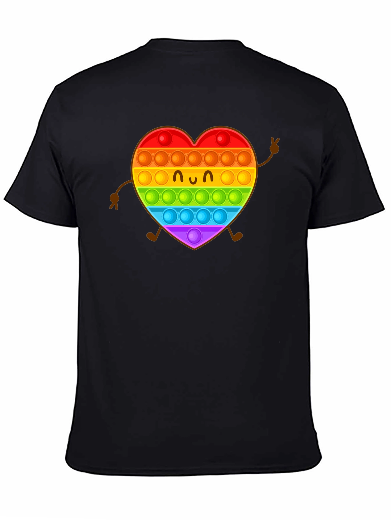 Rainbow Heart Pop It Graphic Tee