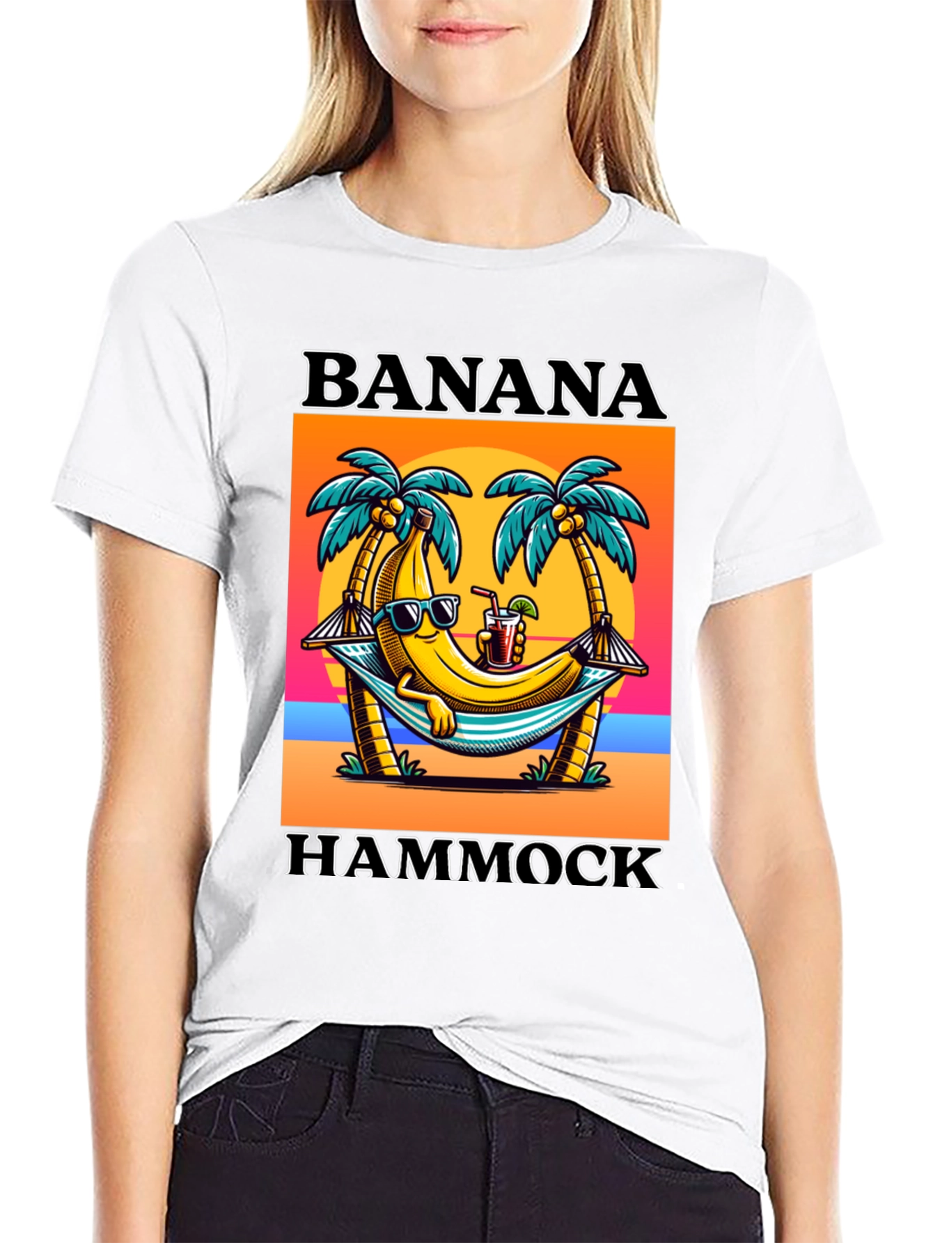Banana Hammock T-Shirt - Tropical Summer Vibes!