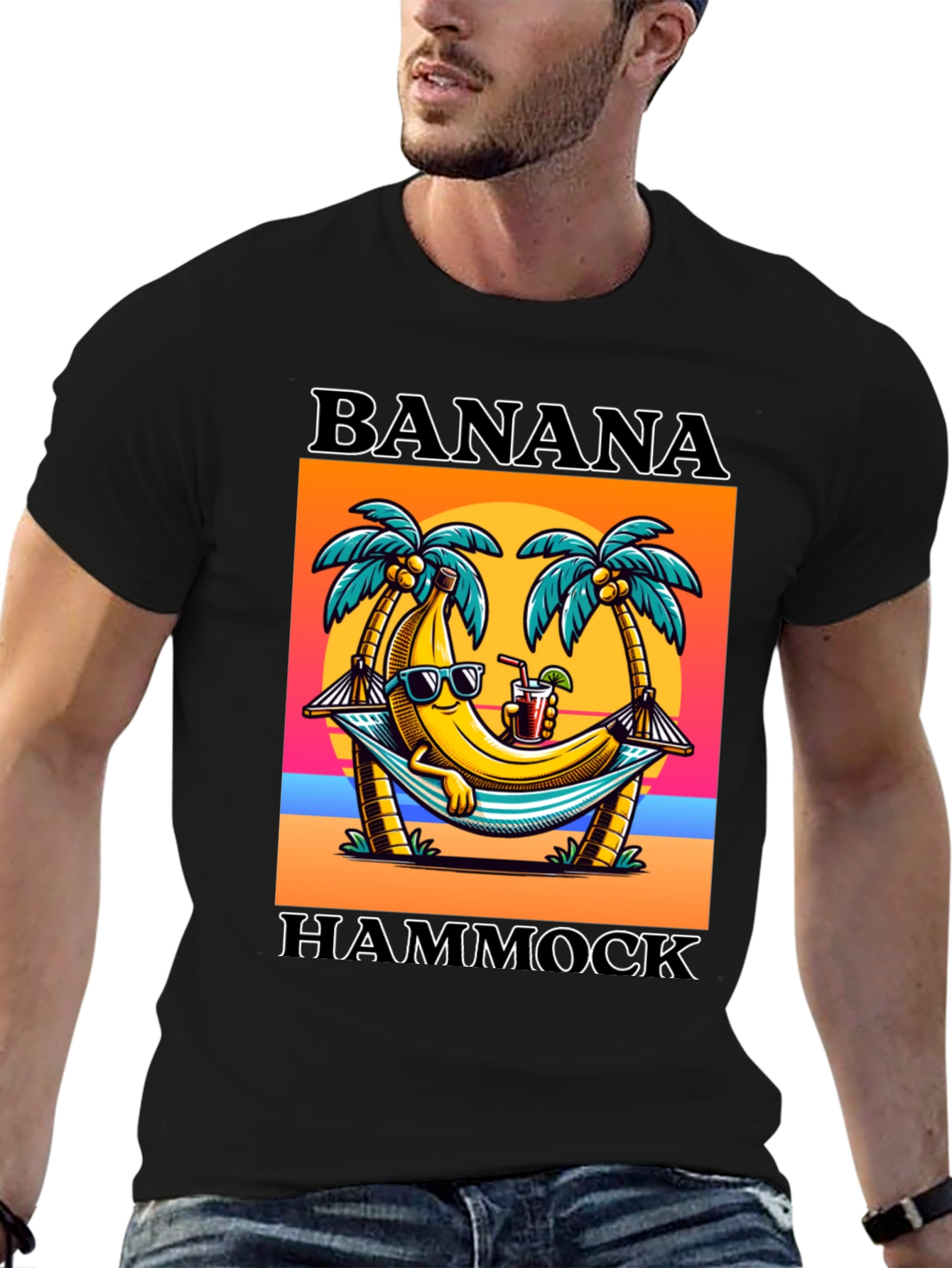 Banana Hammock T-Shirt - Tropical Summer Vibes!