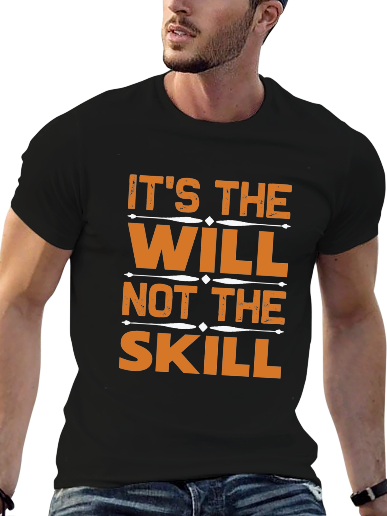 Motivational Will Over Skill Graphic T-Shirt