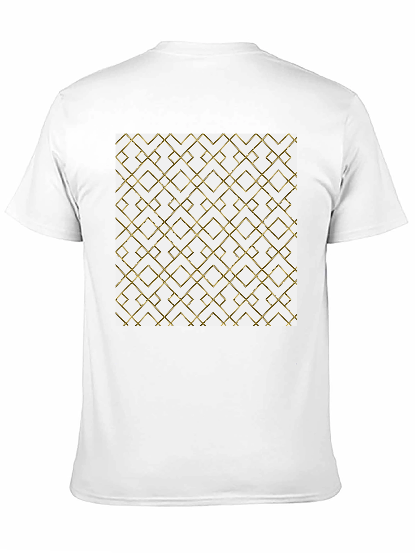 Geometric Patterned Tee - Modern Black T-Shirt