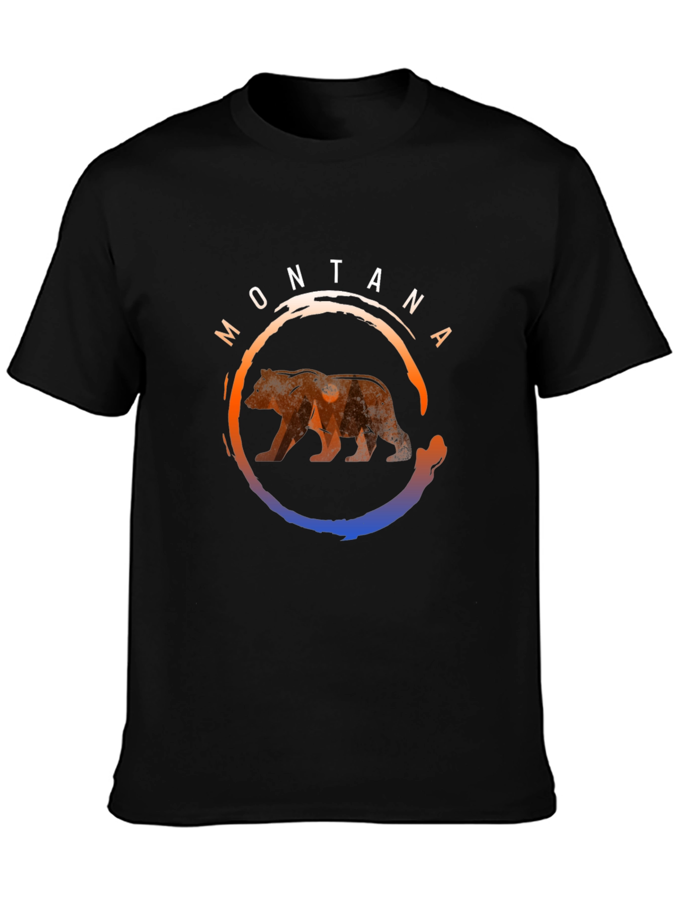 Montana Bear Graphic T-Shirt - Nature Inspired Design