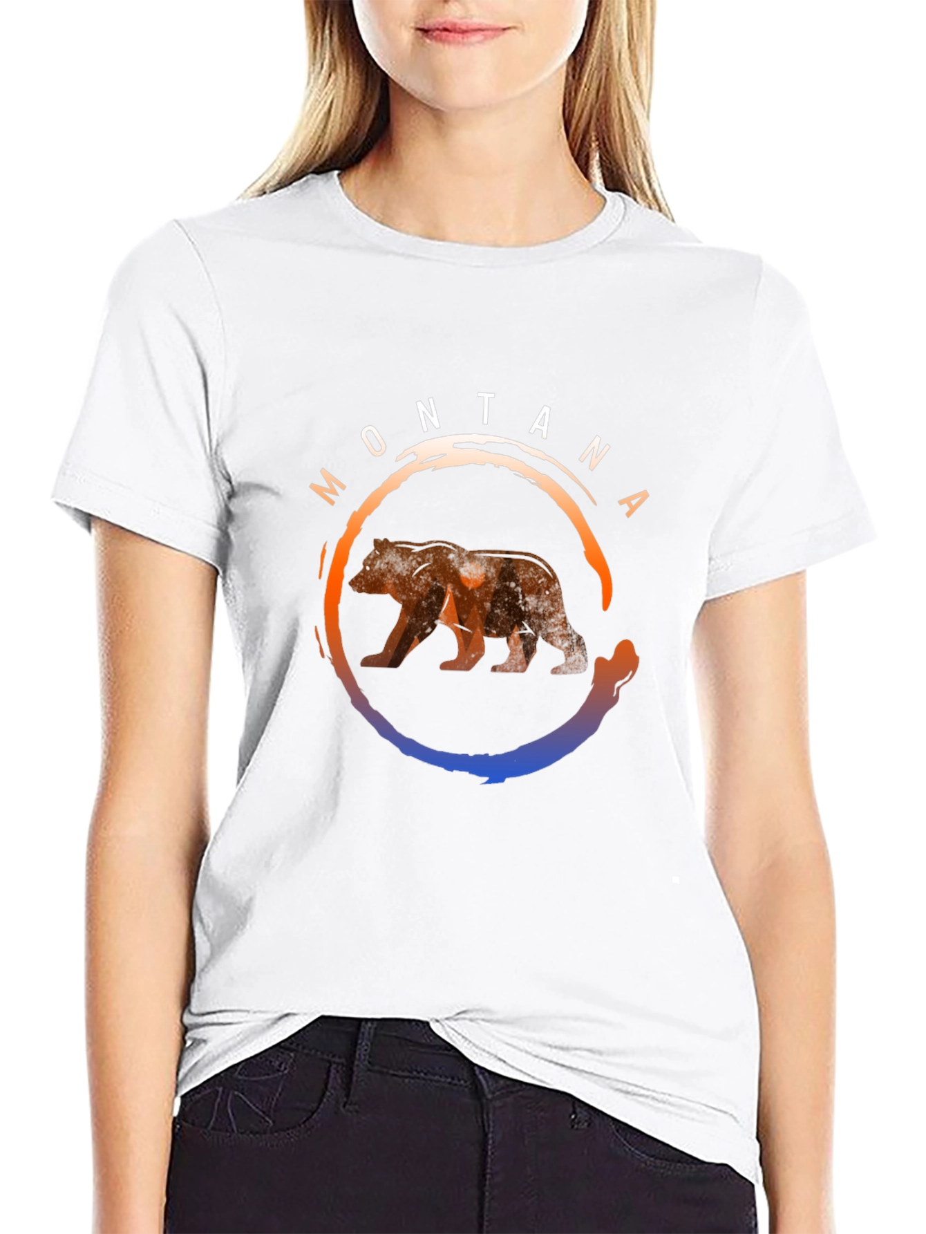 Montana Bear Graphic T-Shirt - Nature Inspired Design