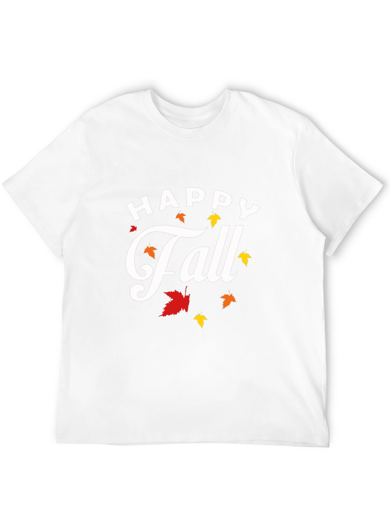 Happy Fall T-Shirt - Autumn Leaves Graphic Tee