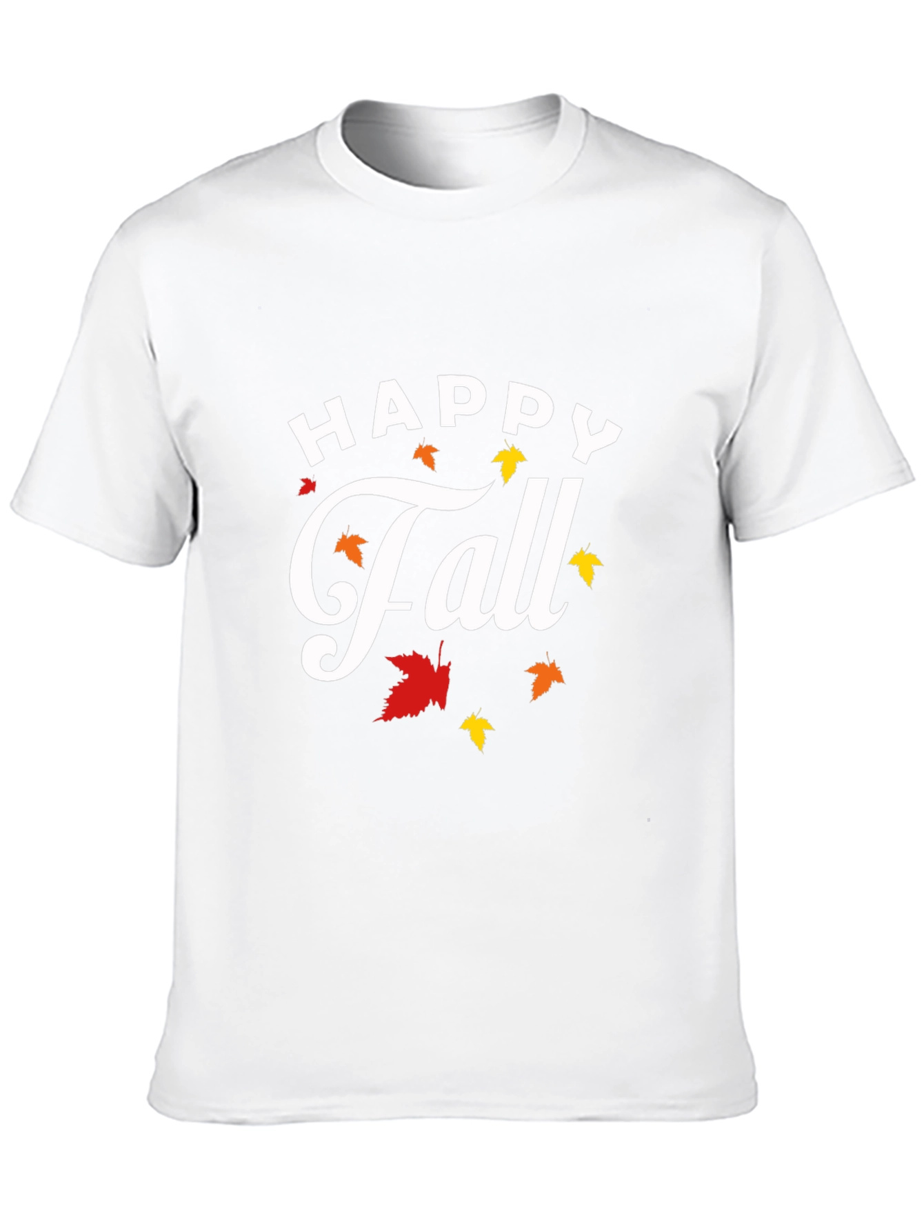 Happy Fall T-Shirt - Autumn Leaves Graphic Tee