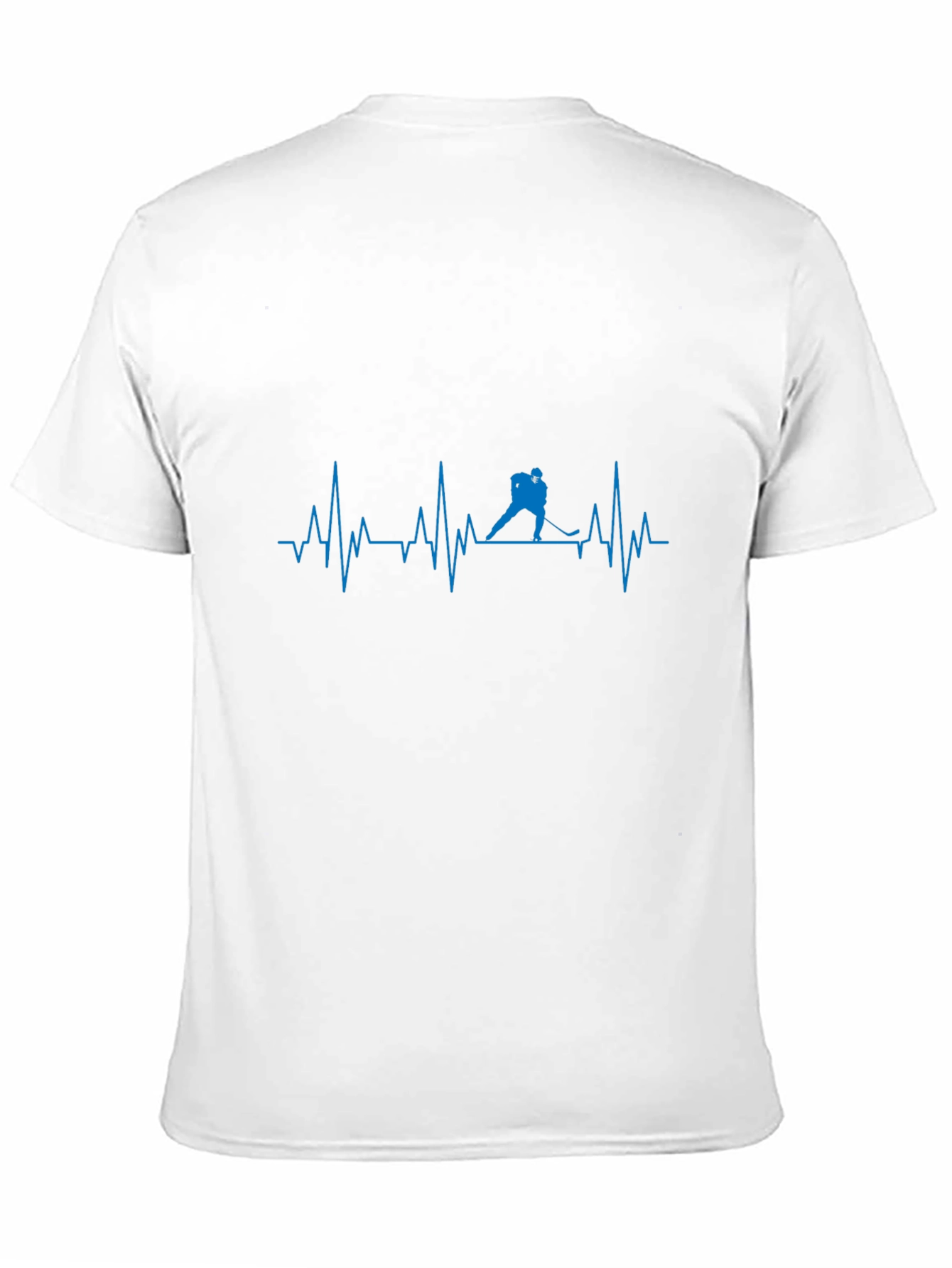 Hockey Heartbeat T-Shirt - Black Cotton Tee