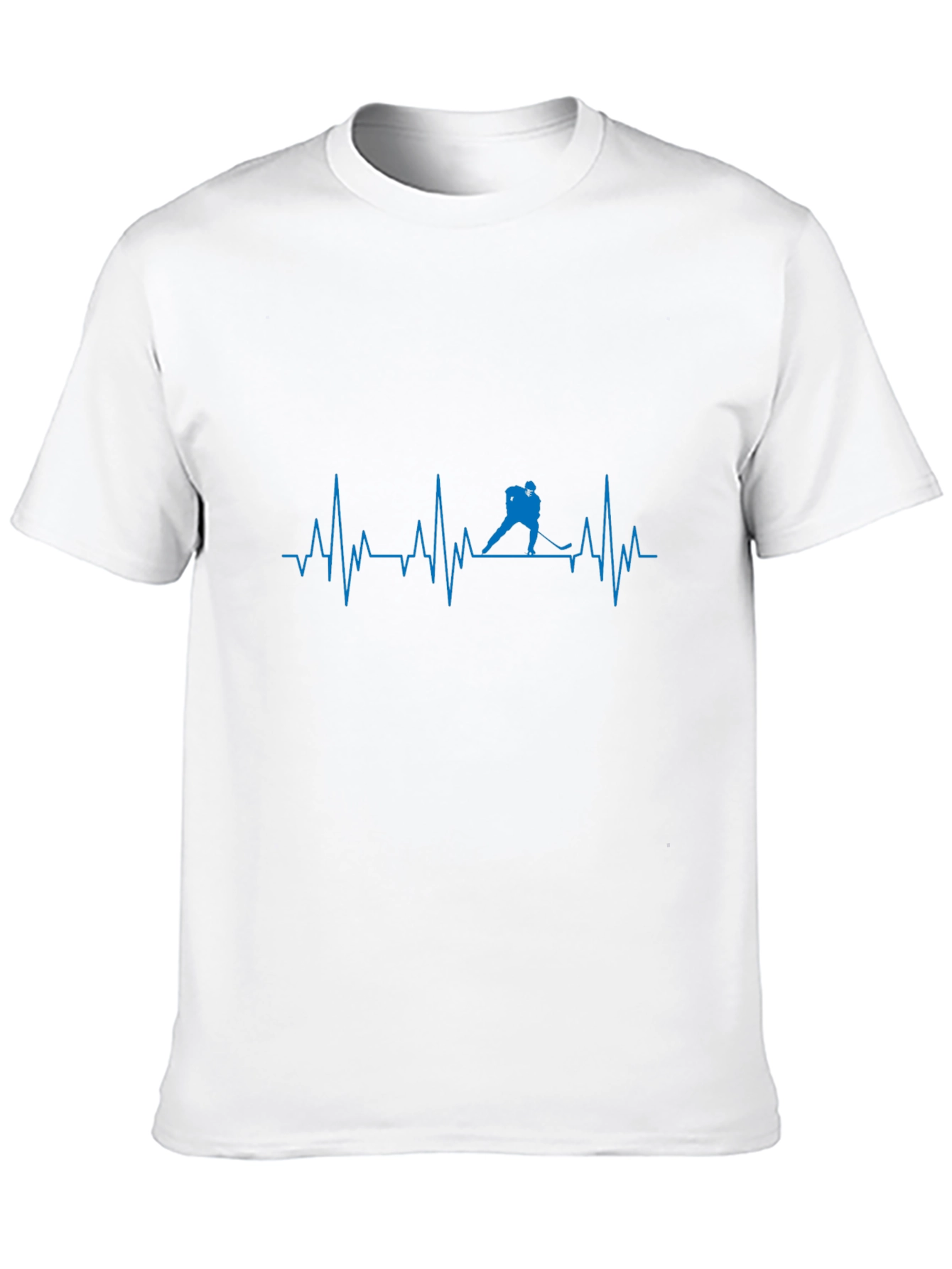 Hockey Heartbeat T-Shirt - Black Cotton Tee