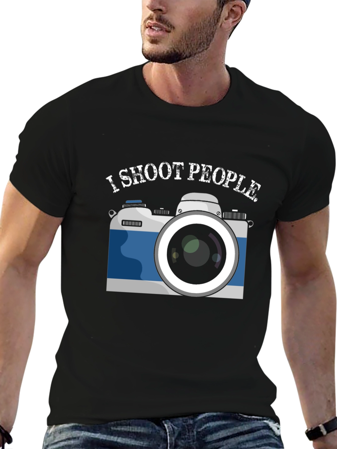I Shoot People Camera Graphic T-Shirt