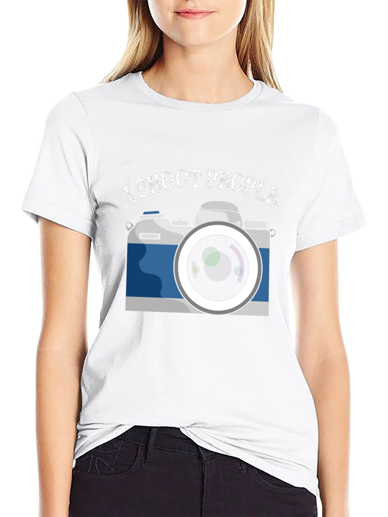 I Shoot People Camera Graphic T-Shirt