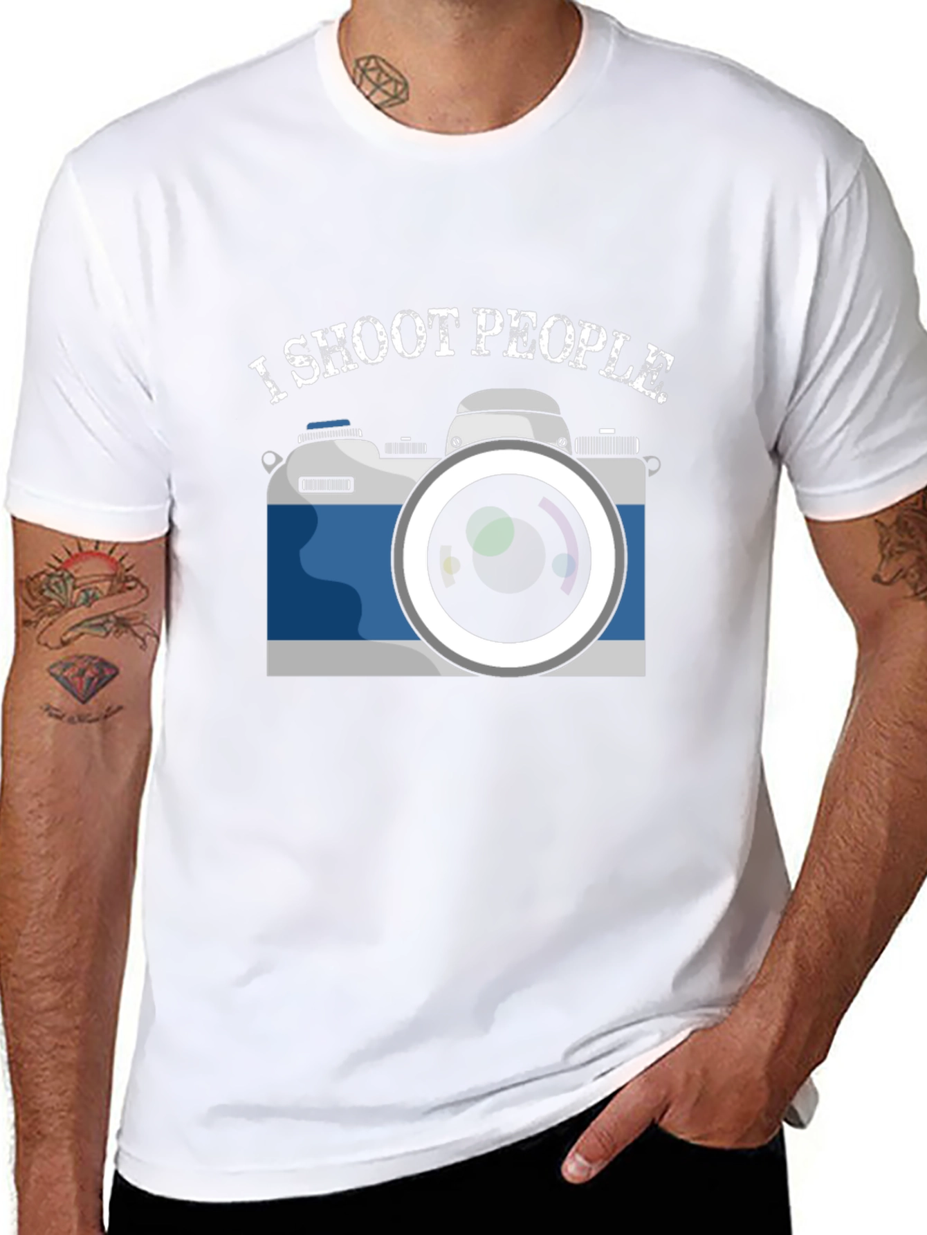 I Shoot People Camera Graphic T-Shirt