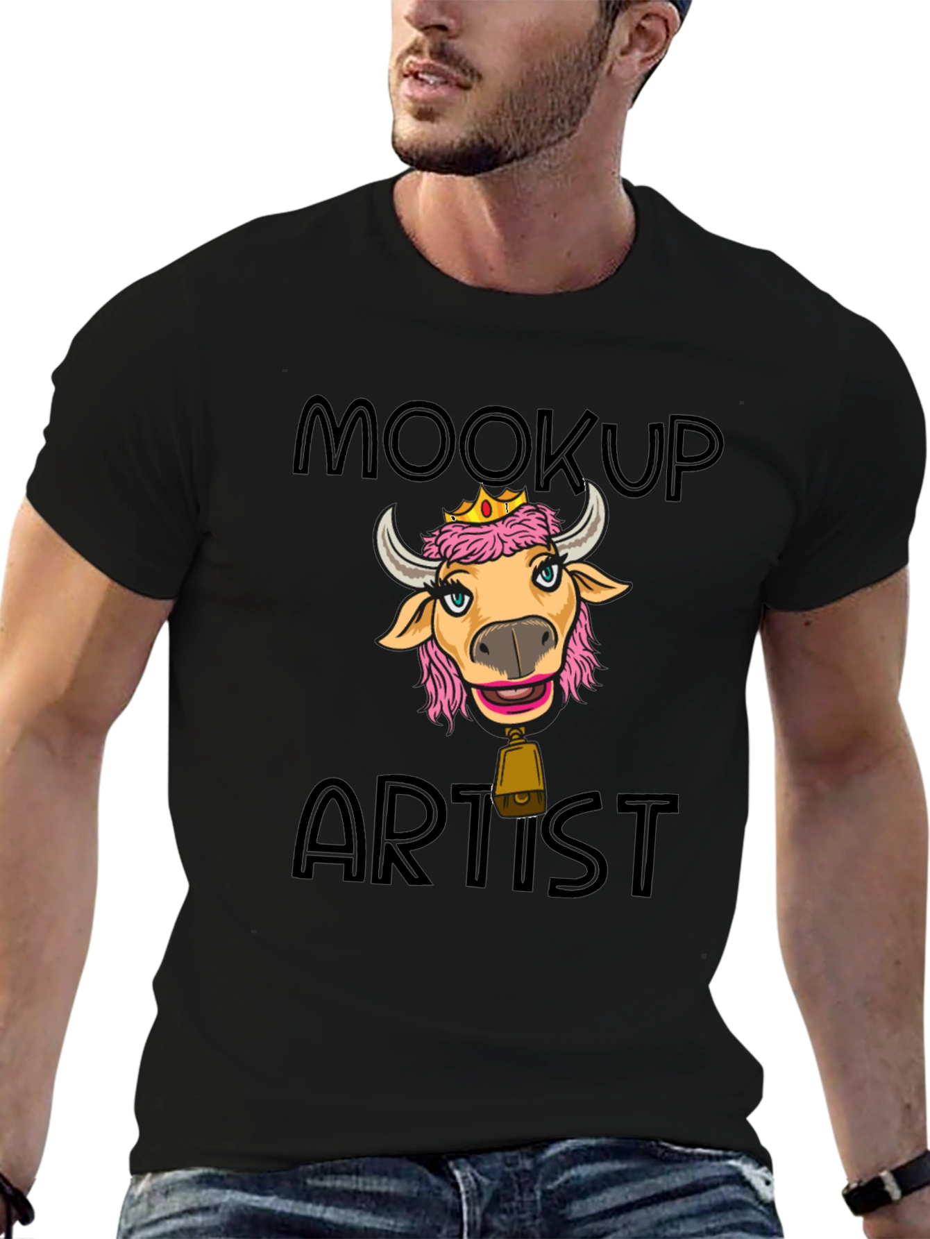 Moocup Artist Graphic Tee - Black