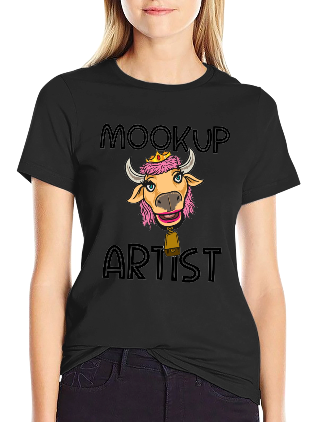 Moocup Artist Graphic Tee - Black