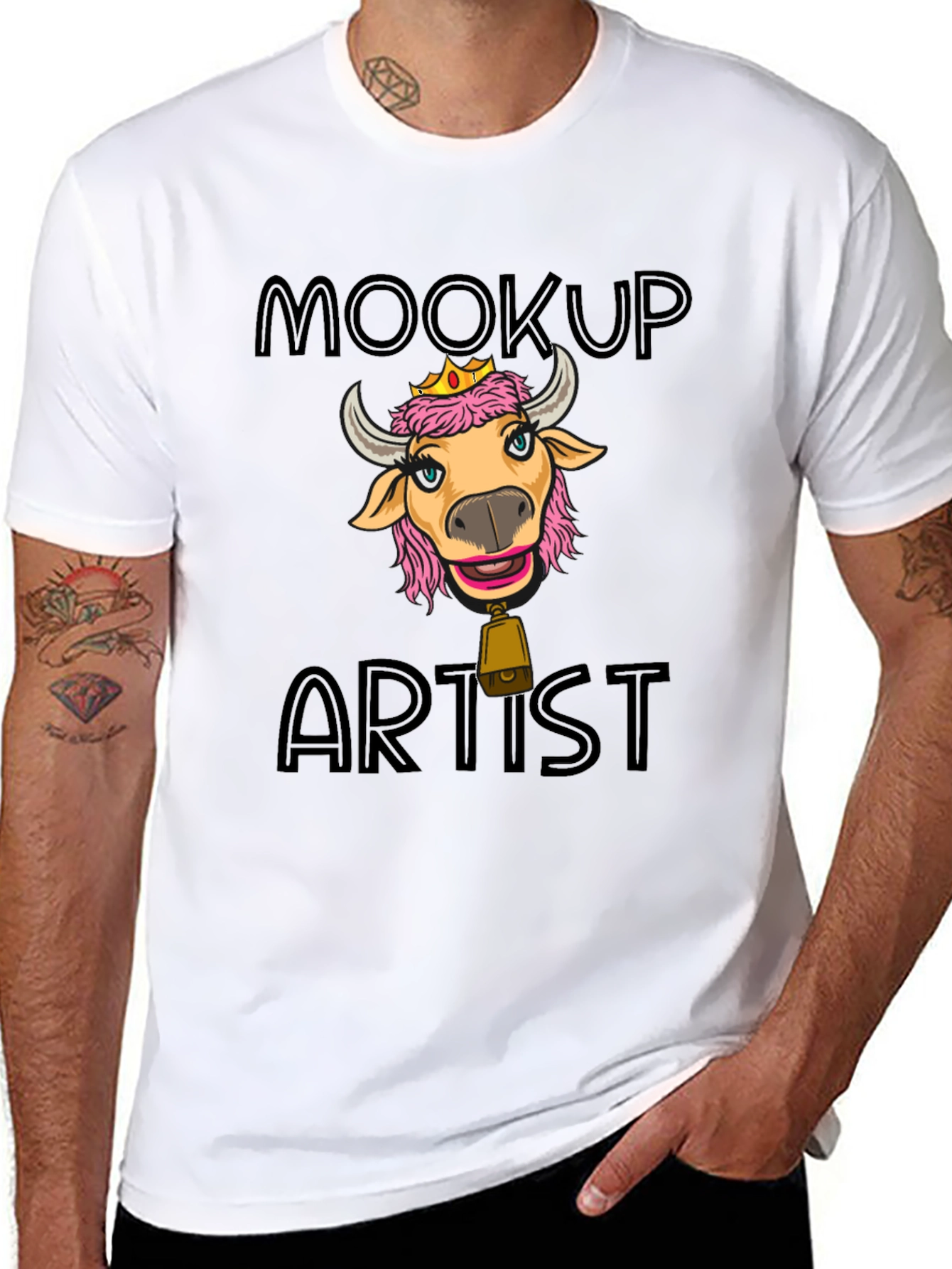 Moocup Artist Graphic Tee - Black
